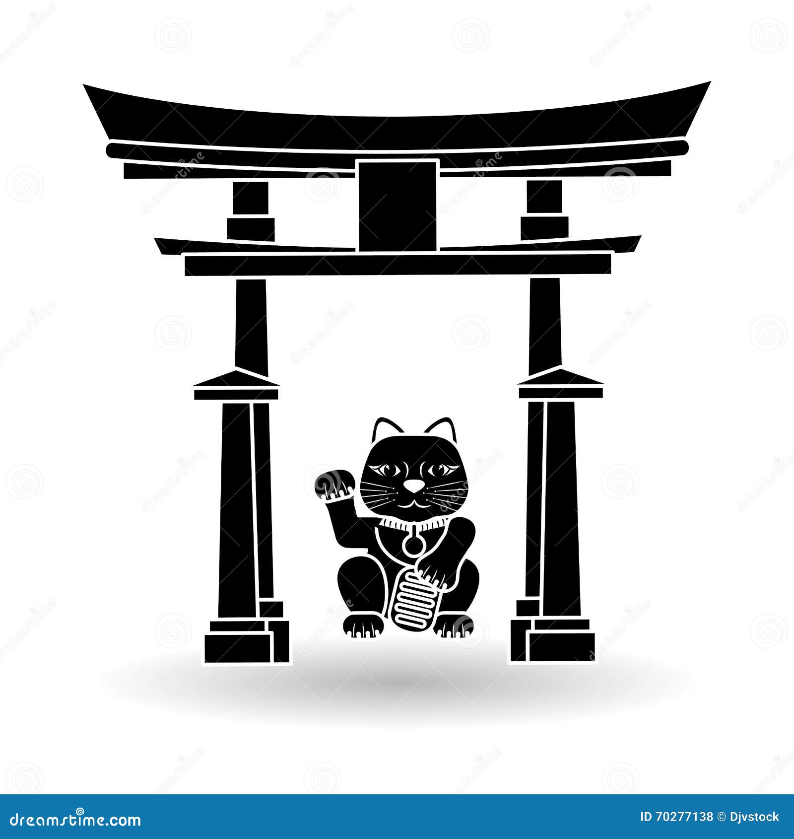 Flat Illustration of Japan Design Stock Vector - Illustration of