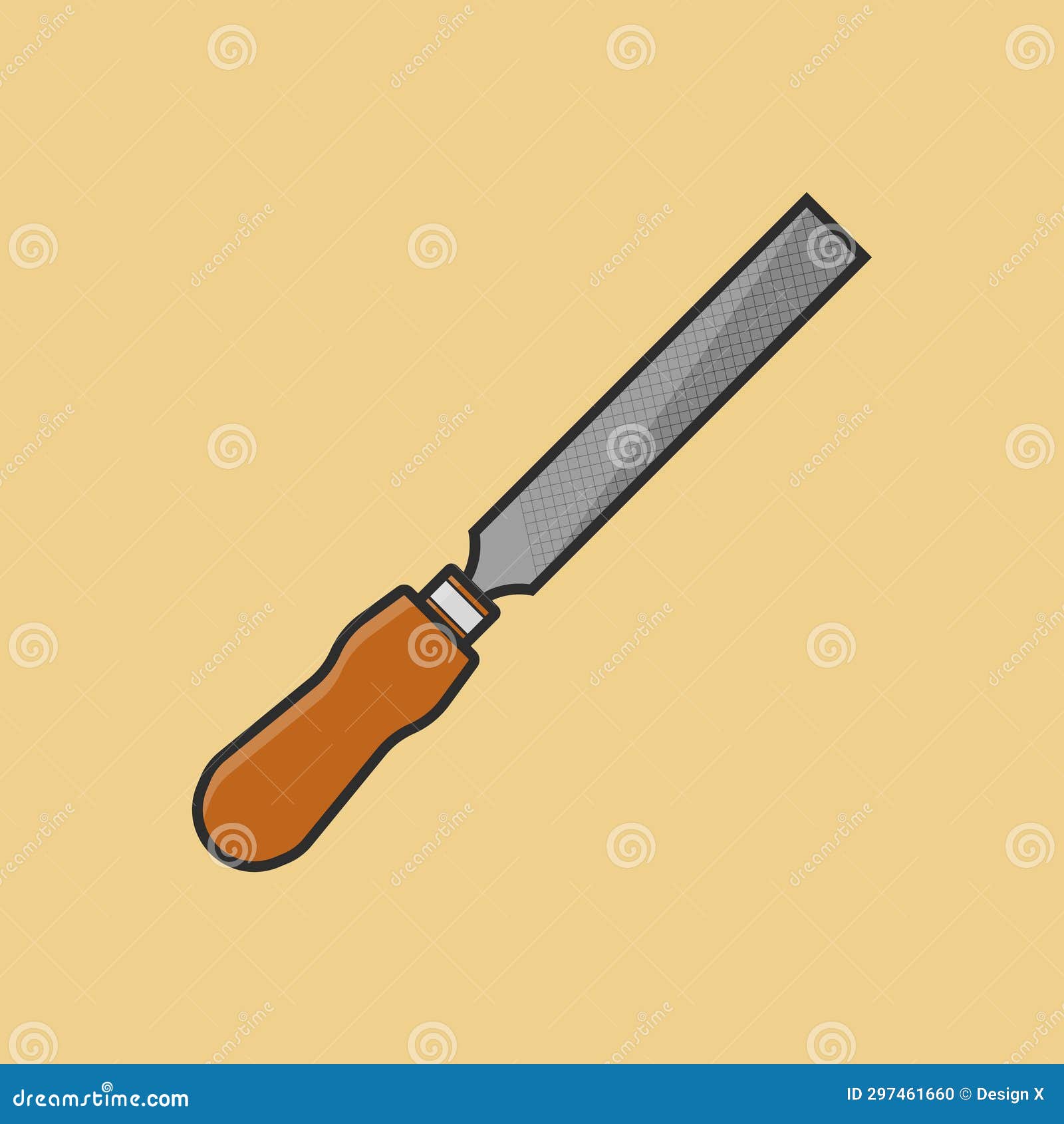 flat iron file tool  icon 