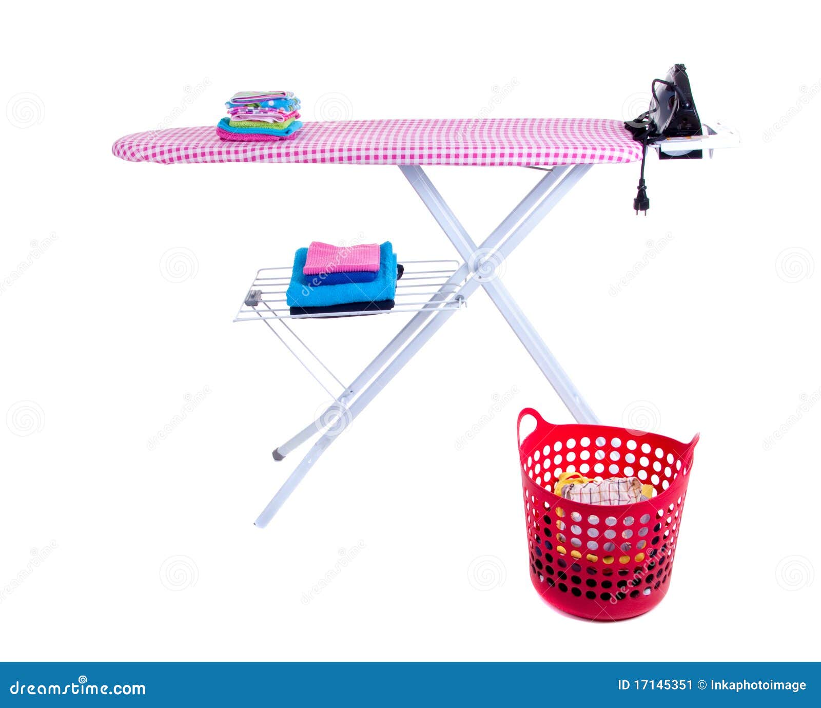 Flatiron and an Ironing Board Stock Image Image of strike, checked
