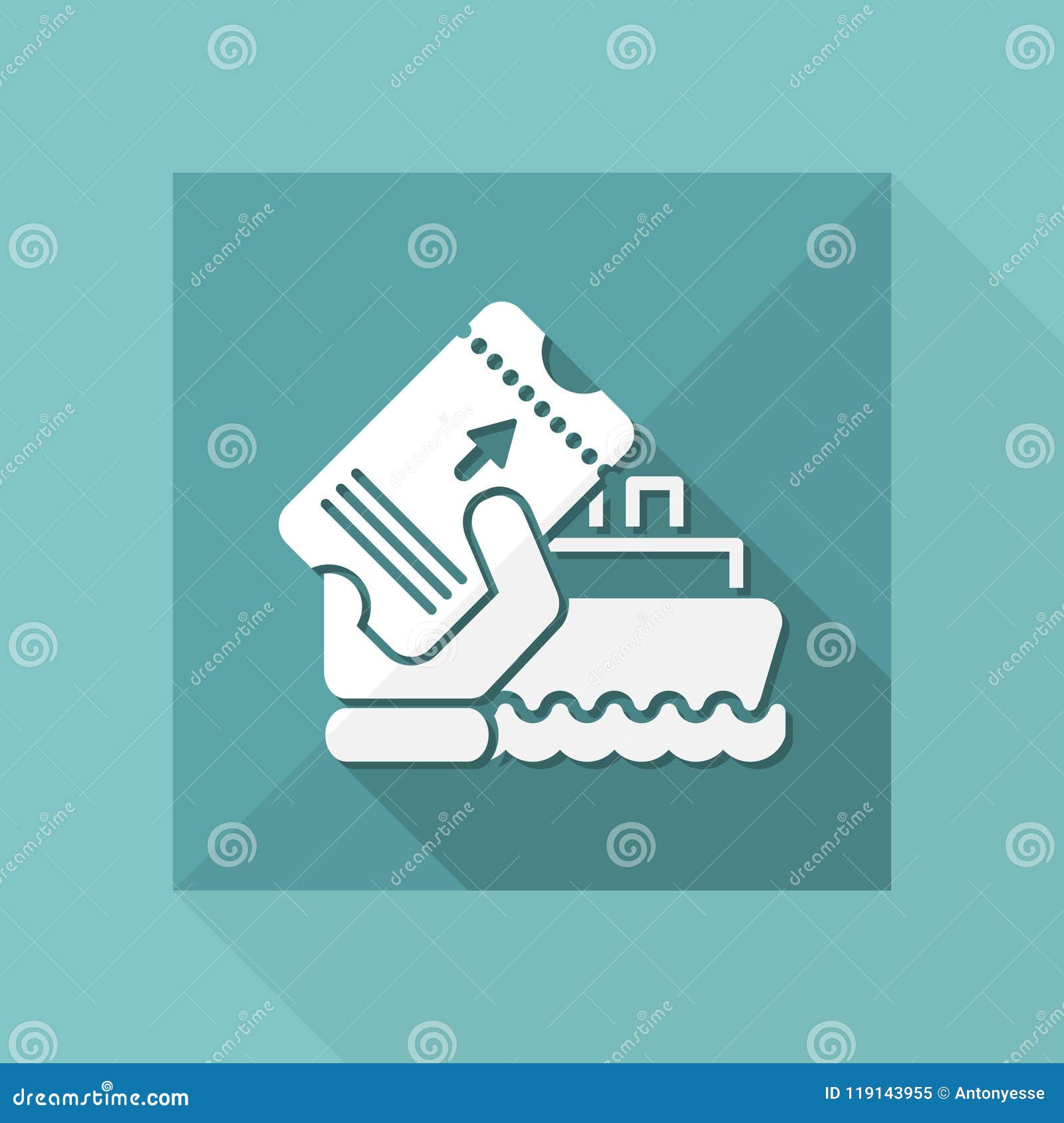 boat ticket stock vector. illustration of minute