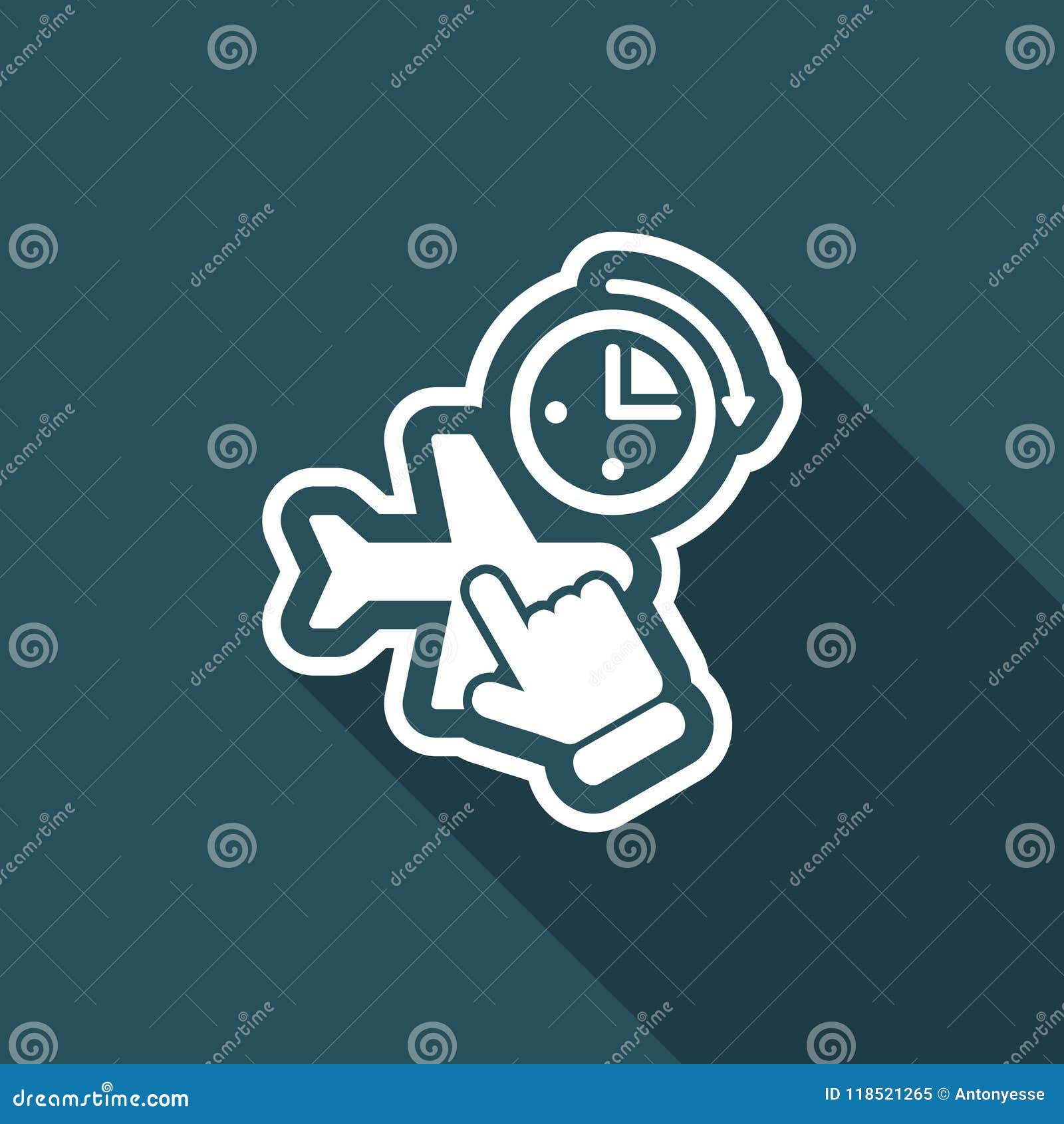 Last minute ticket stock vector. Illustration of airliner 118521265