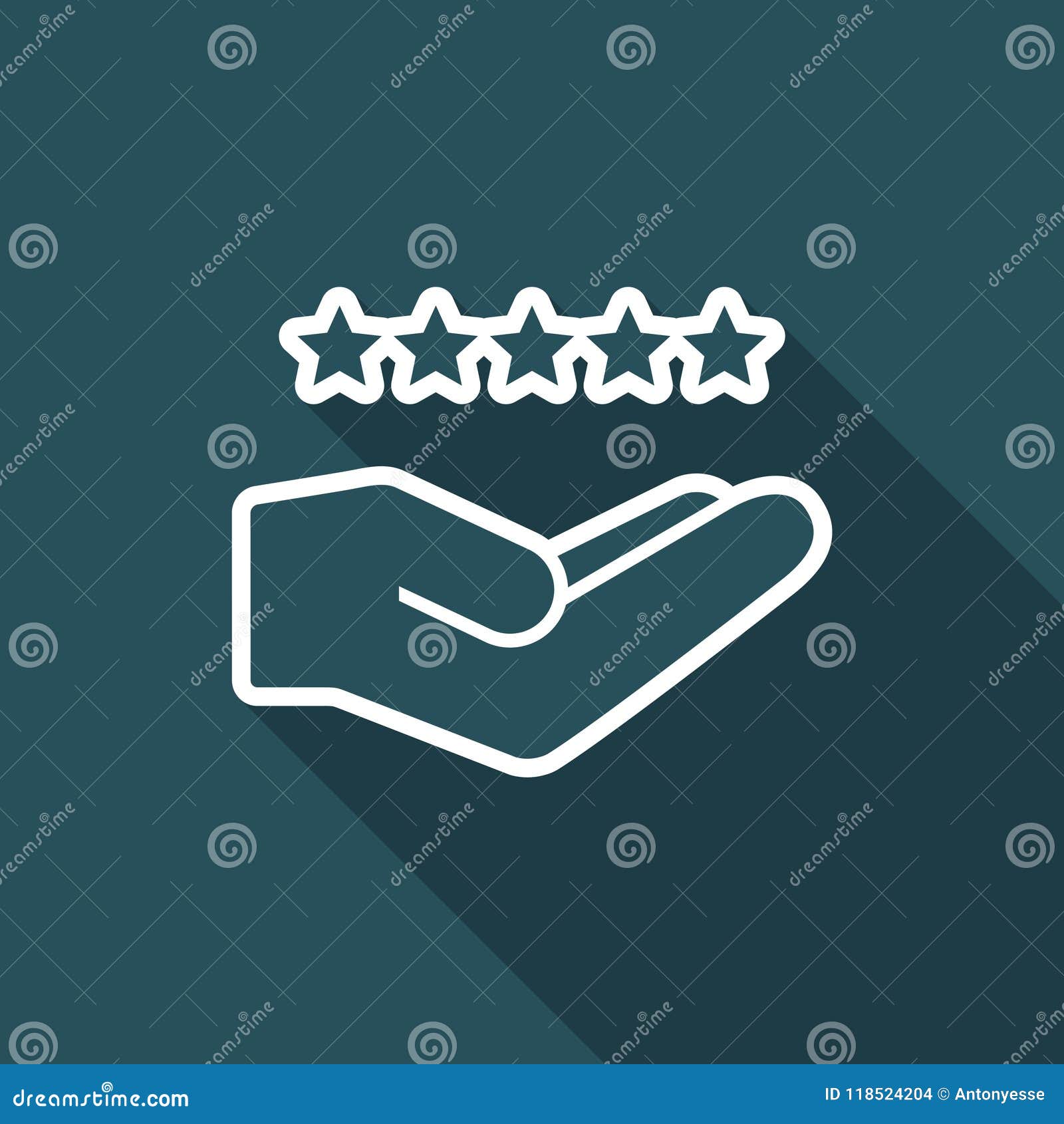 top rating, best service - minimal icon