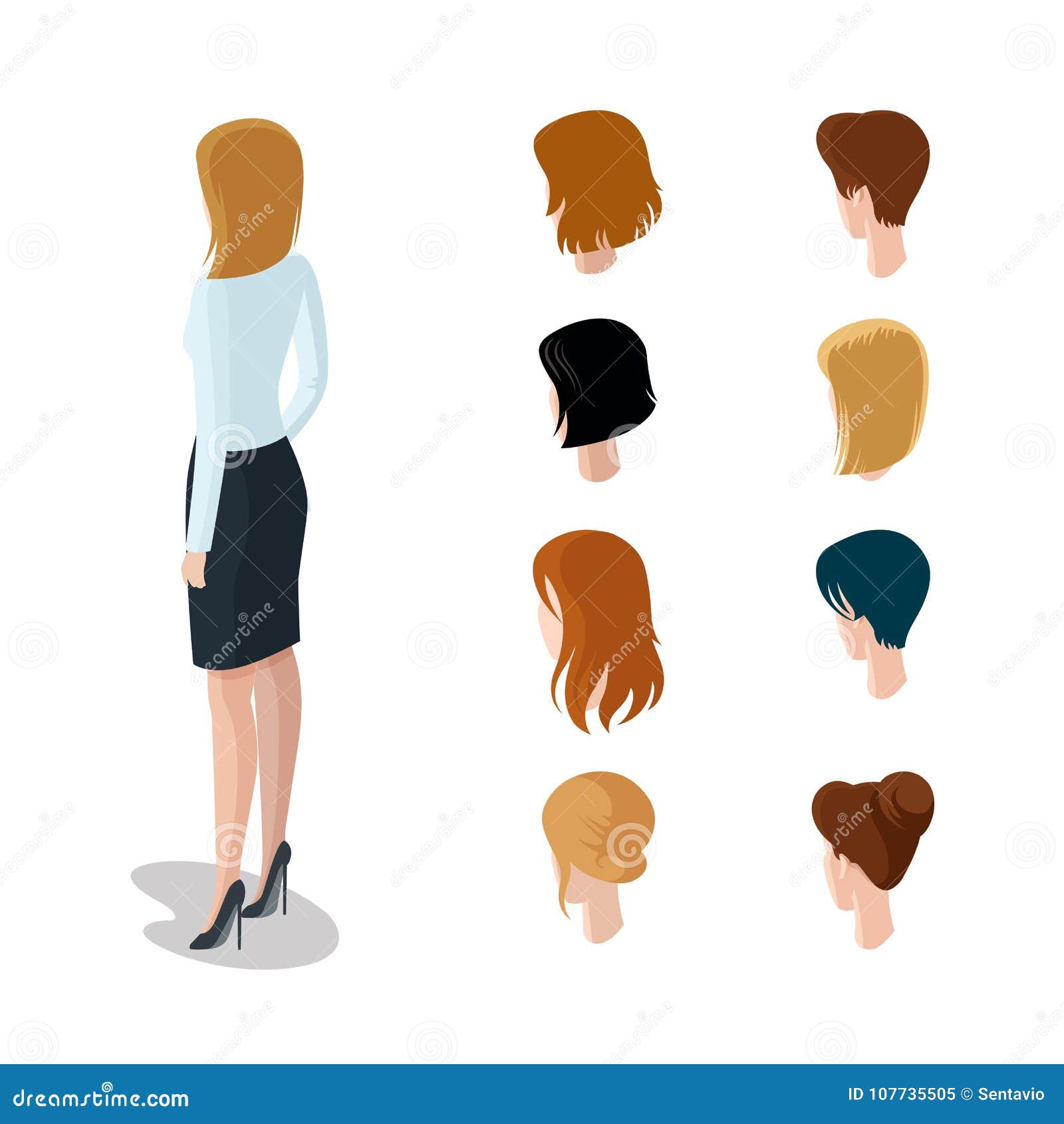 Flat Isometric Head Types Woman Hair Style Constru Stock Illustration - Illustration of constructor, casual: 107735505 Flat Isometric Head Types Woman Hair Style Constru Stock Illustration - Illustration of constructor, casual: 107735505