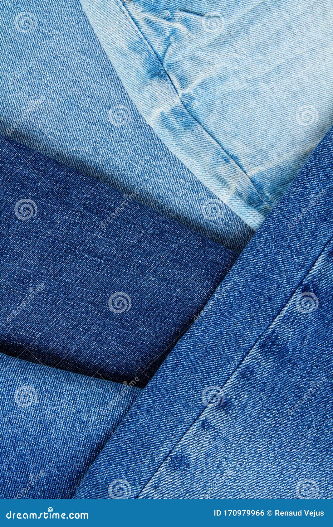 Flat Lay of Classic Blue Jeans. Urban Outfit, Basic Essencial Wardrobe ...