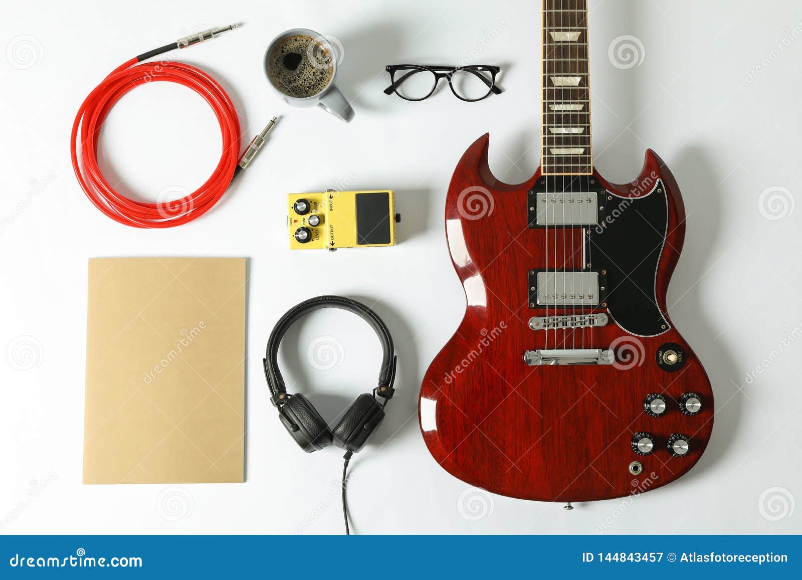 Flat Lay Composition with Music Accessories Stock Image Image of creative, headphone 144843457