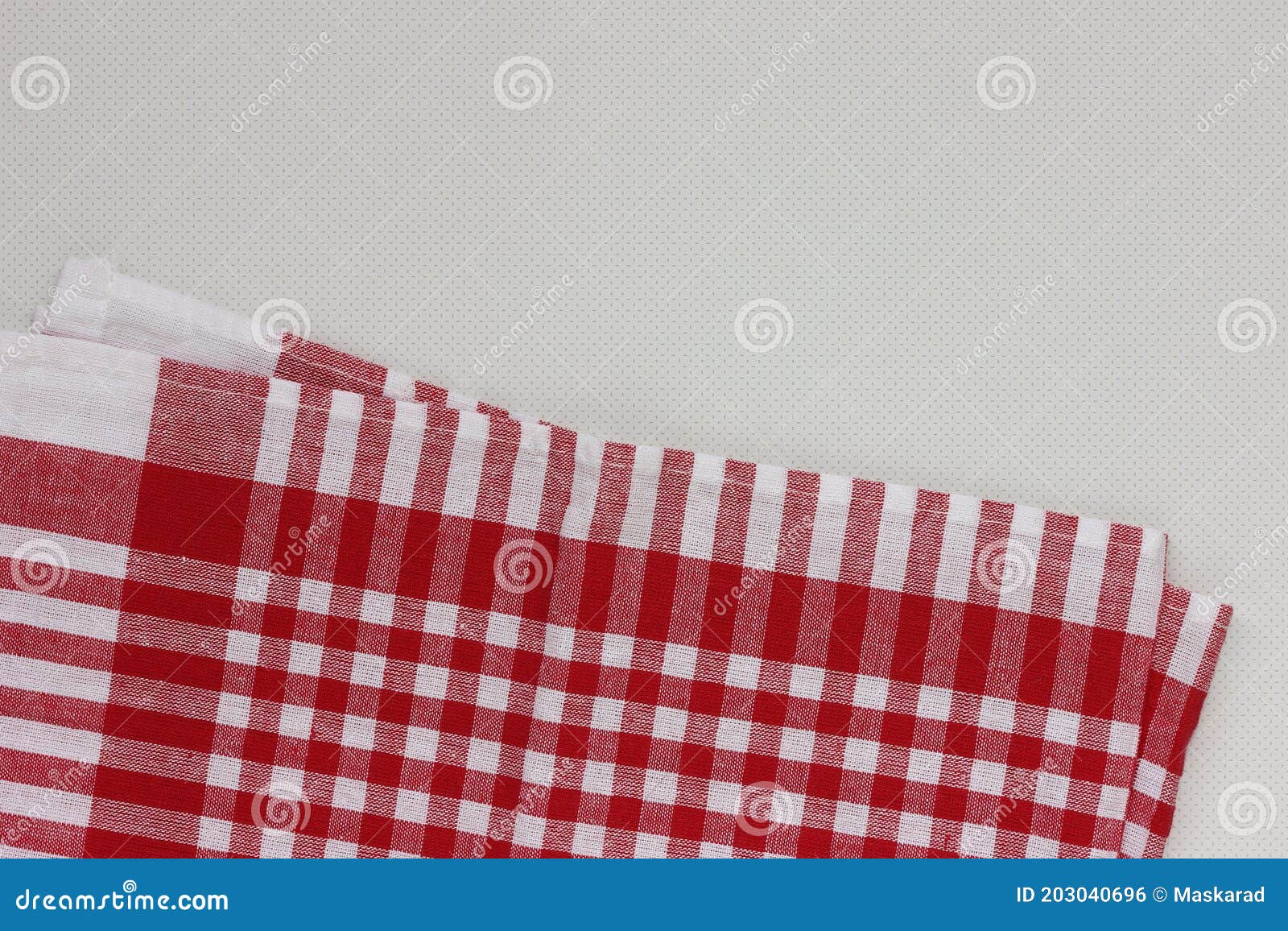 Flat Lay Composition with Red Checkered Towel Stock Photo Image of