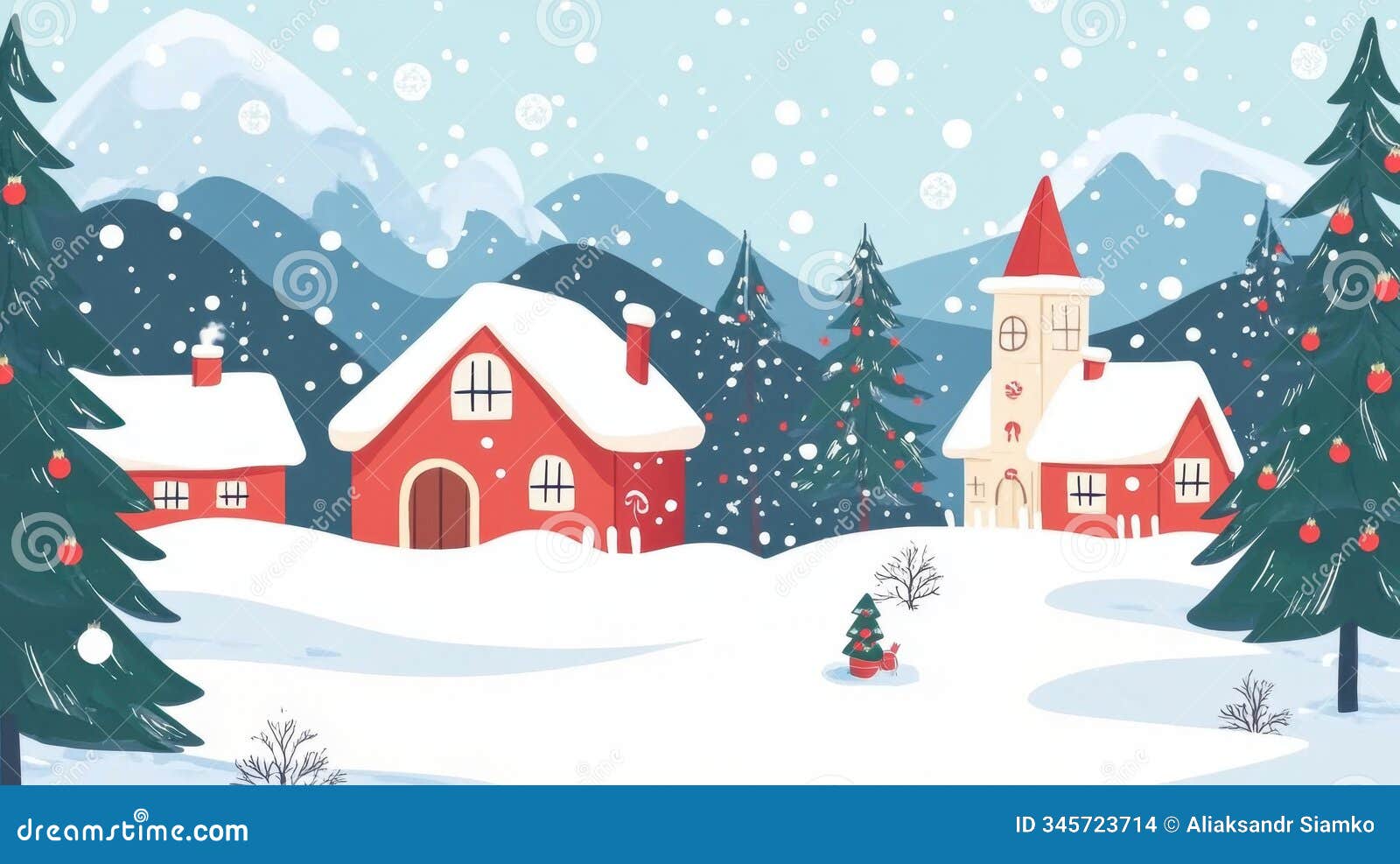 flat layout christmas frame for seasonal celebrations