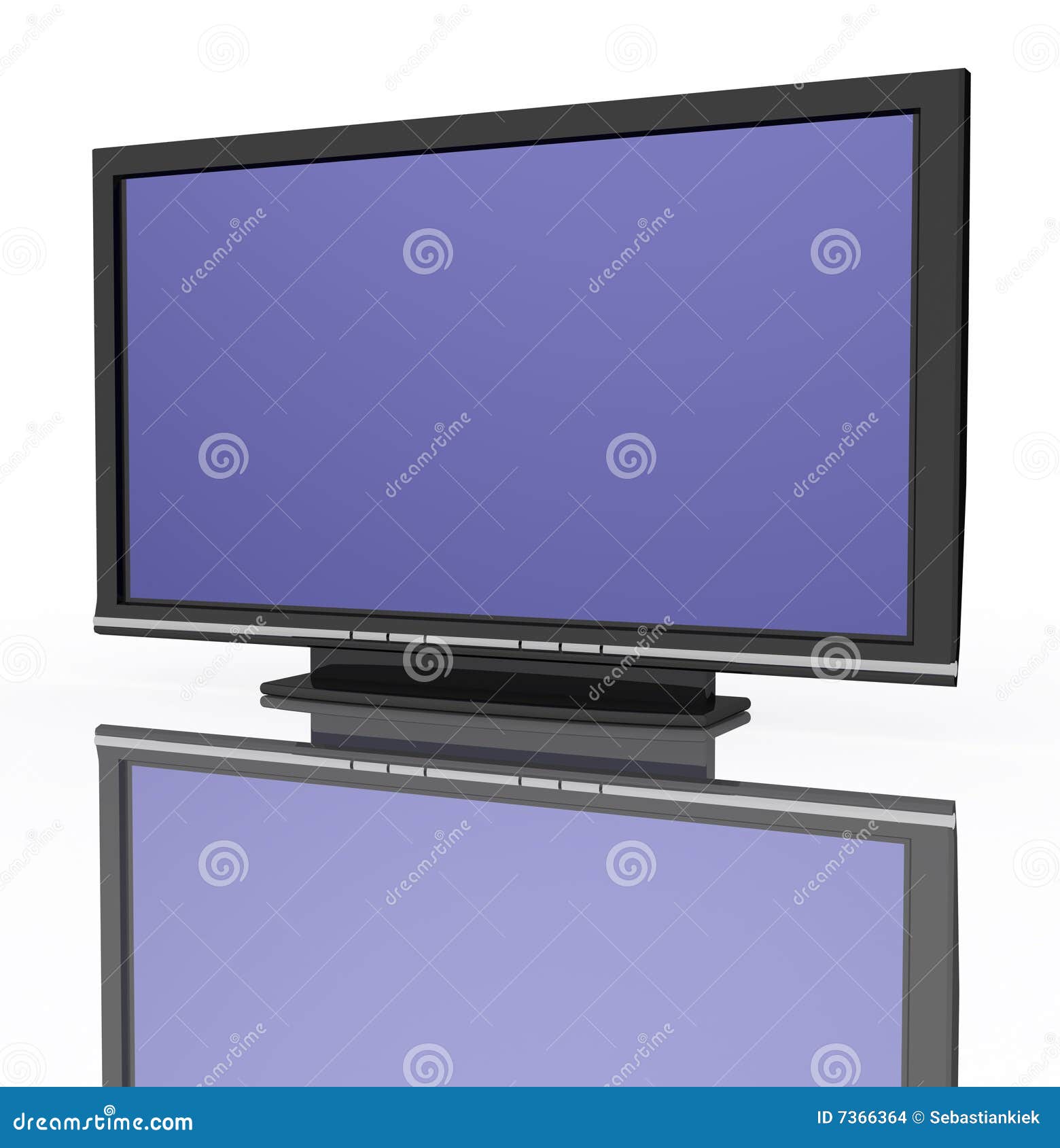 Flat LCD Tv LiquidCrystal Display Stock Illustration Illustration of