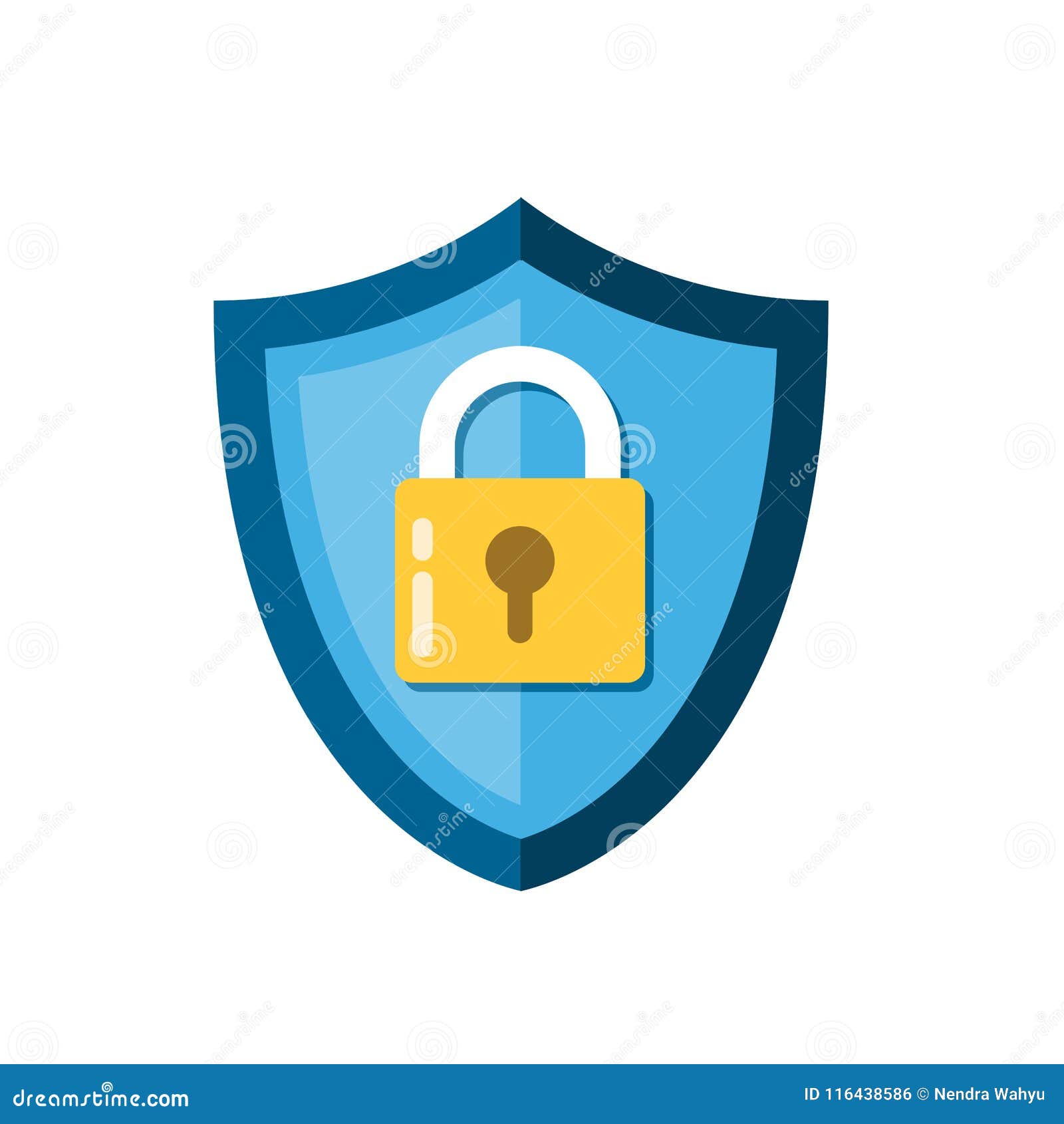 Lock Shield App Icon stock vector. Illustration of security 116438586