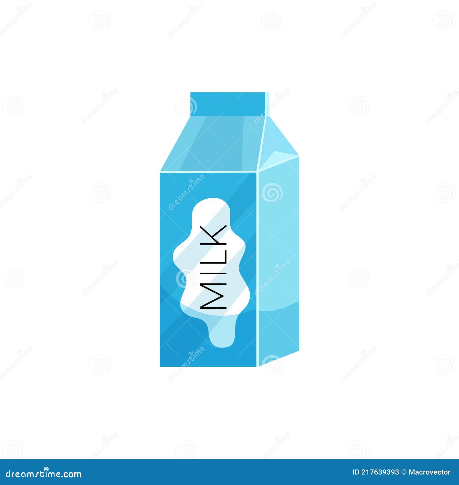 Flat Milk Illustration stock vector. Illustration of cuisine 217639393