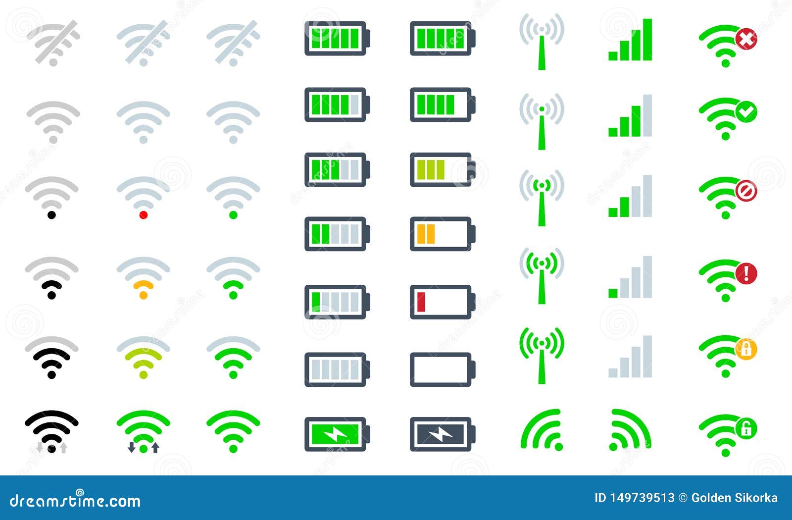 Вай фай на экране телефона. Значок батареи вайфая и сети. Значки уровень сигнала Wi-Fi. Иконки уровня сигнала вай фай. Значок уровня сигнала сотовой связи.