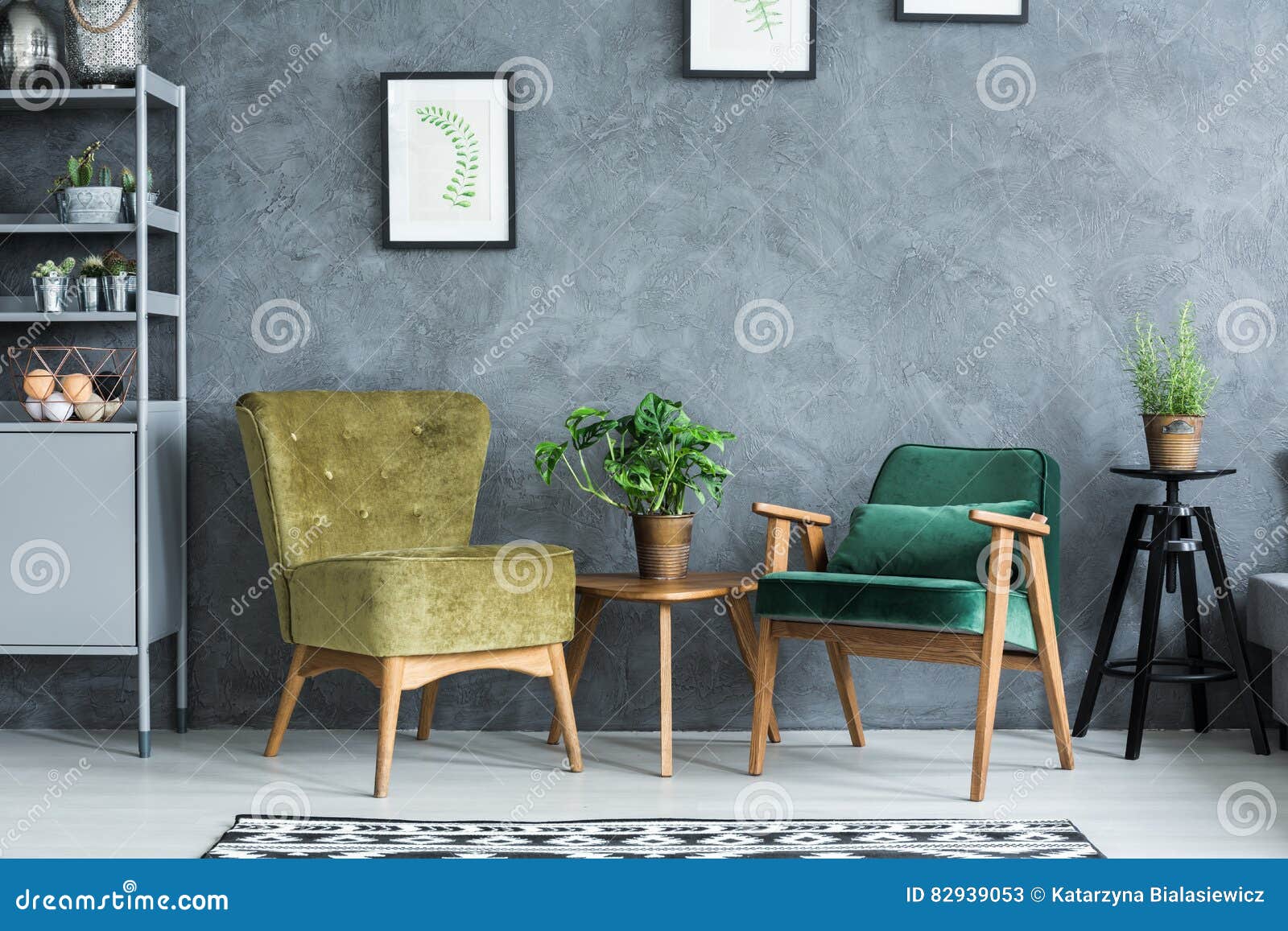 Flat with modern furniture stock image. Image of design 82939053
