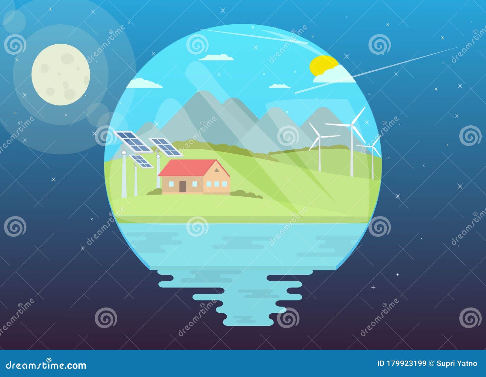 Flat Natural Resources Vector Stock Vector Illustration of