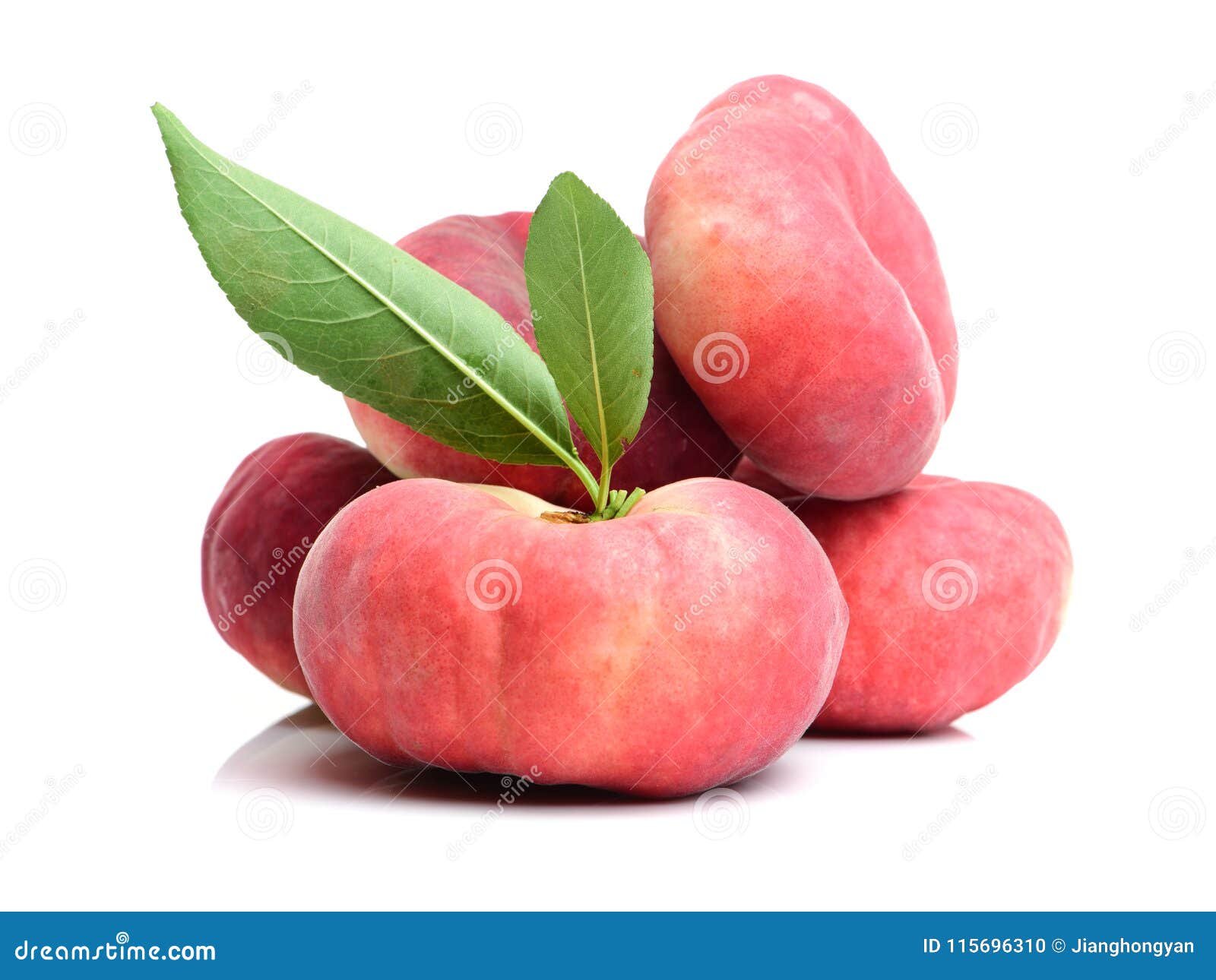 Flat peach stock photo. Image of doughnut, round, backround 115696310