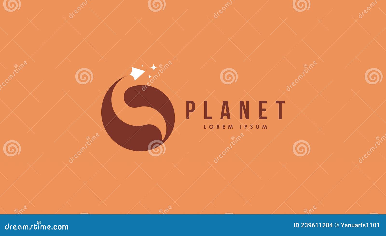 Flat Logo Template Vector Stock Vector Illustration of