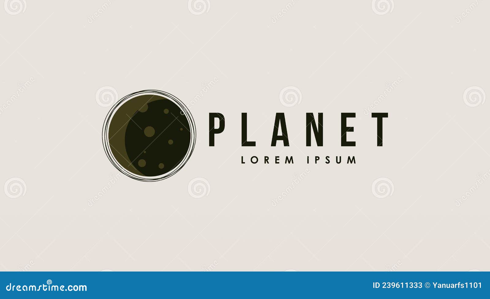 Flat Logo Template Vector Stock Illustration Illustration of