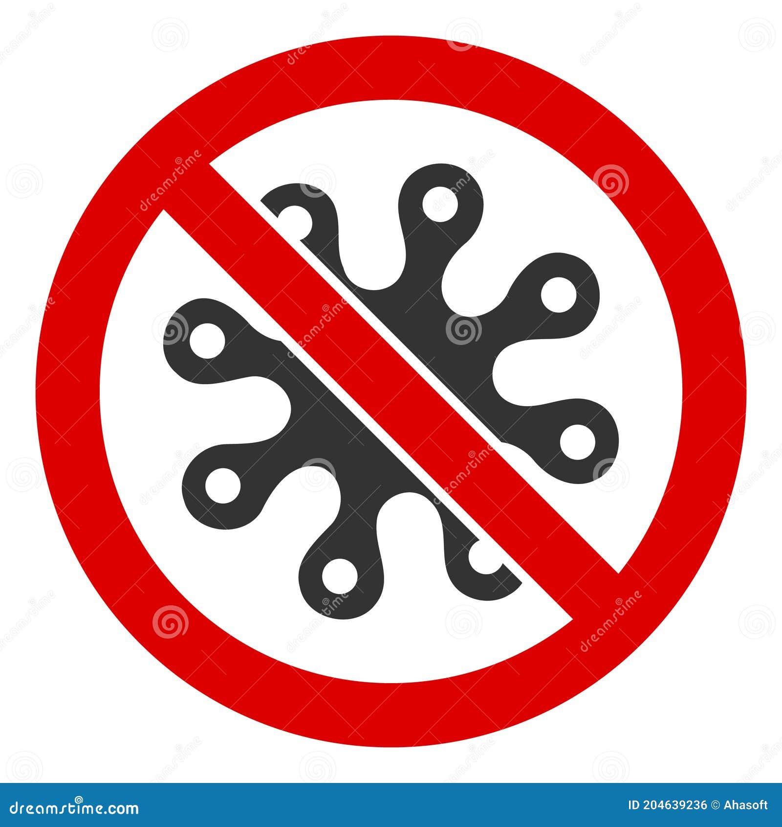 flat raster no bacilla icon