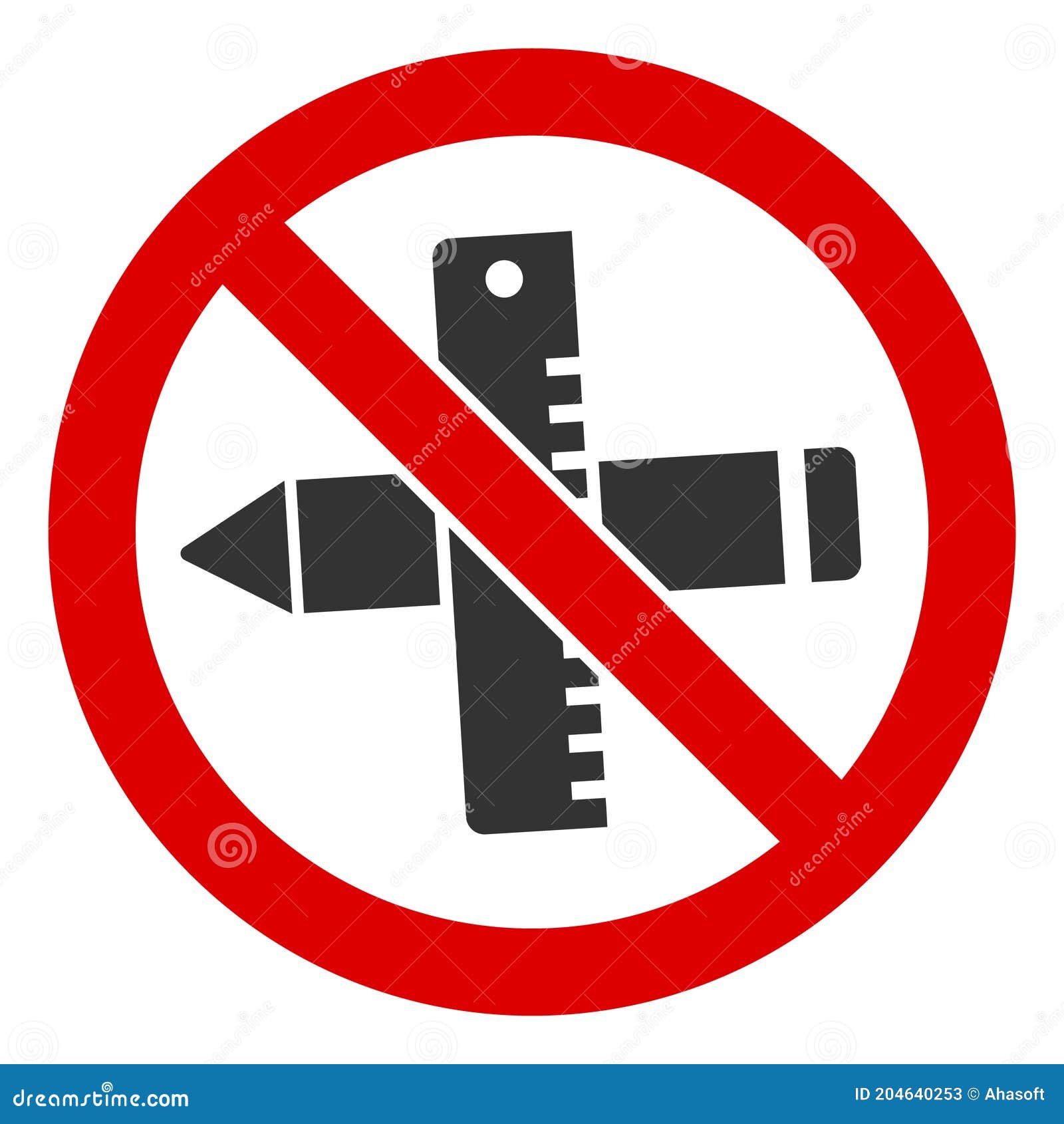 Flat Raster No Drawing Tools V2 Icon Stock Illustration Illustration