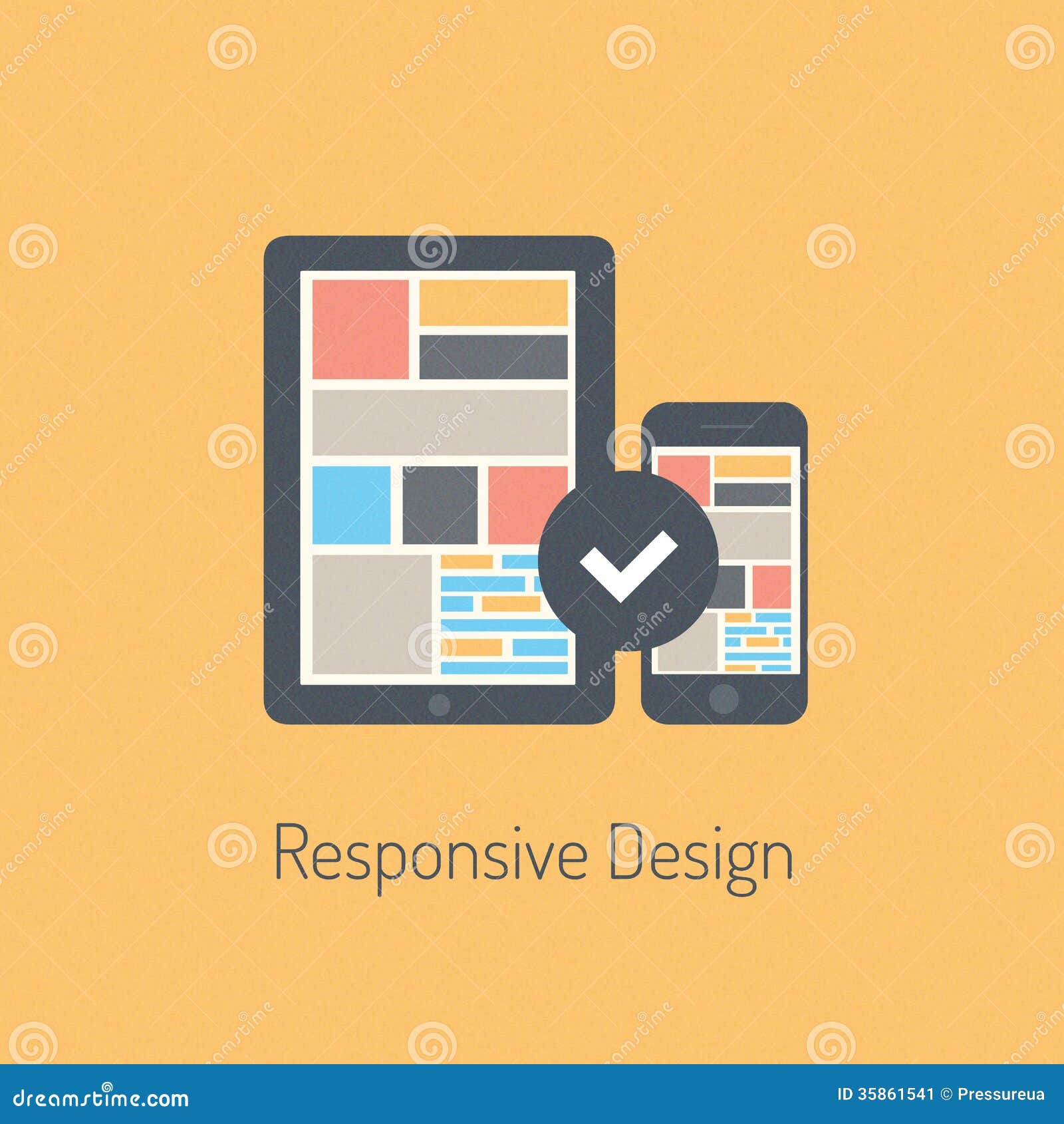 Download Flat Responsive Design Illustration Stock Vector ...