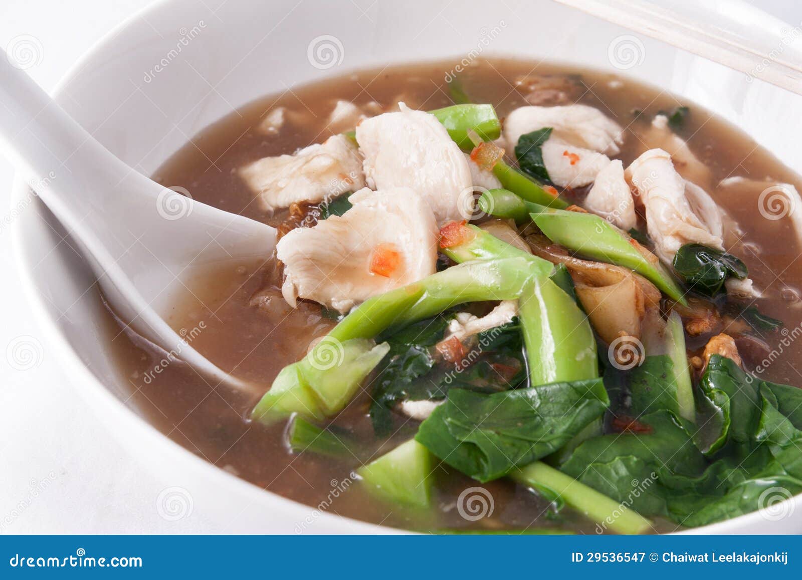 Flat Rice Noodle with Gravy Sauce. Stock Image Image of fresh