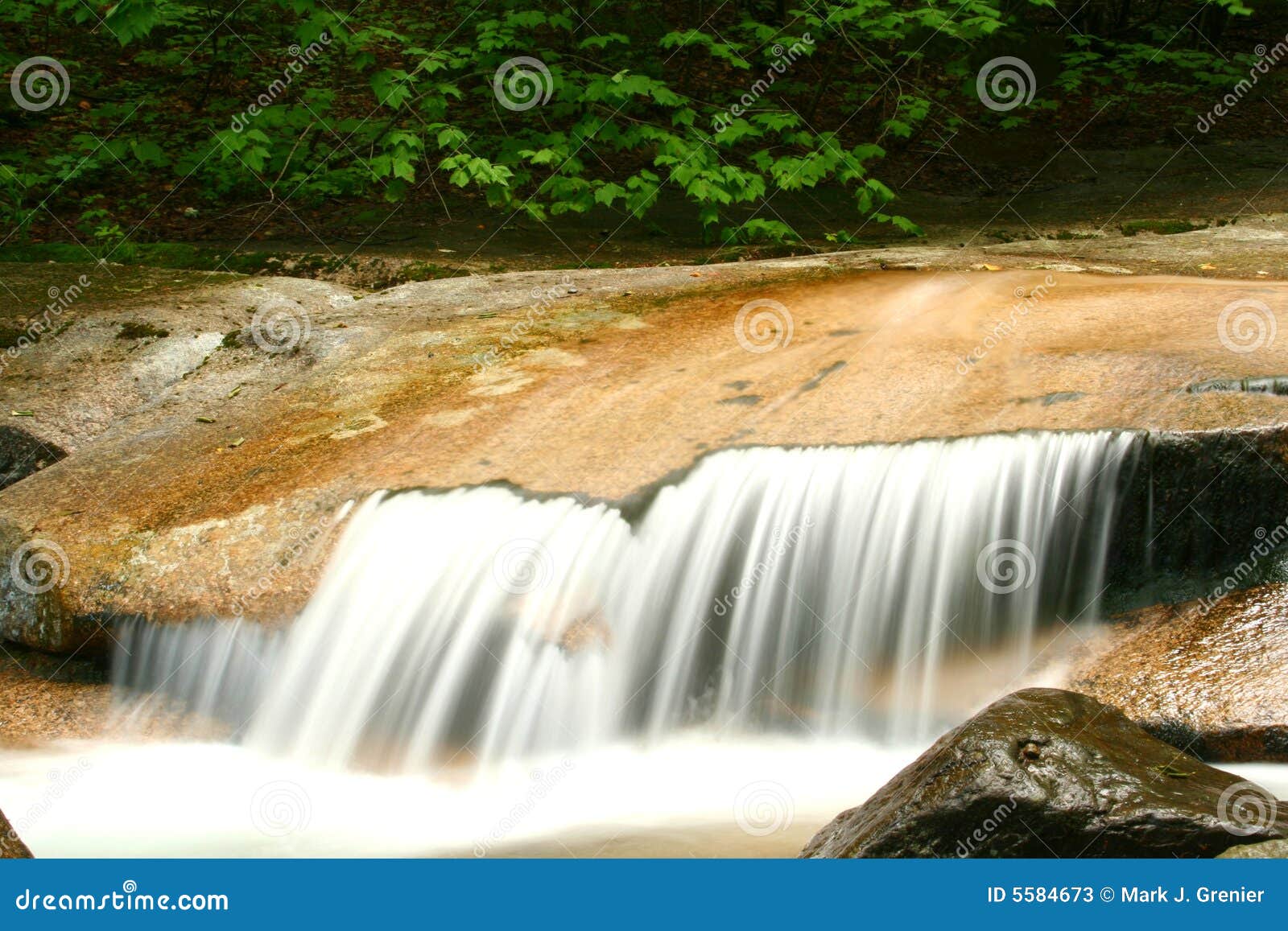 Flat Rock Waterfall stock image. Image of watery, swirling 5584673