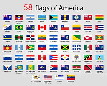 Flat Round Flags of America - Full Vector CollectionVector Stock ...