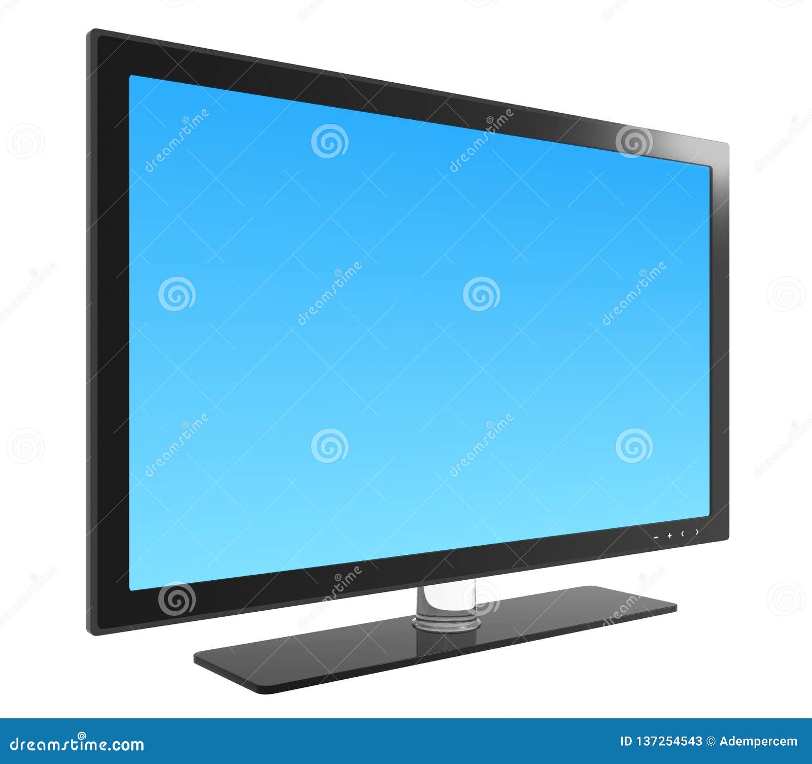 Flat screen television stock illustration. Illustration of space 137254543