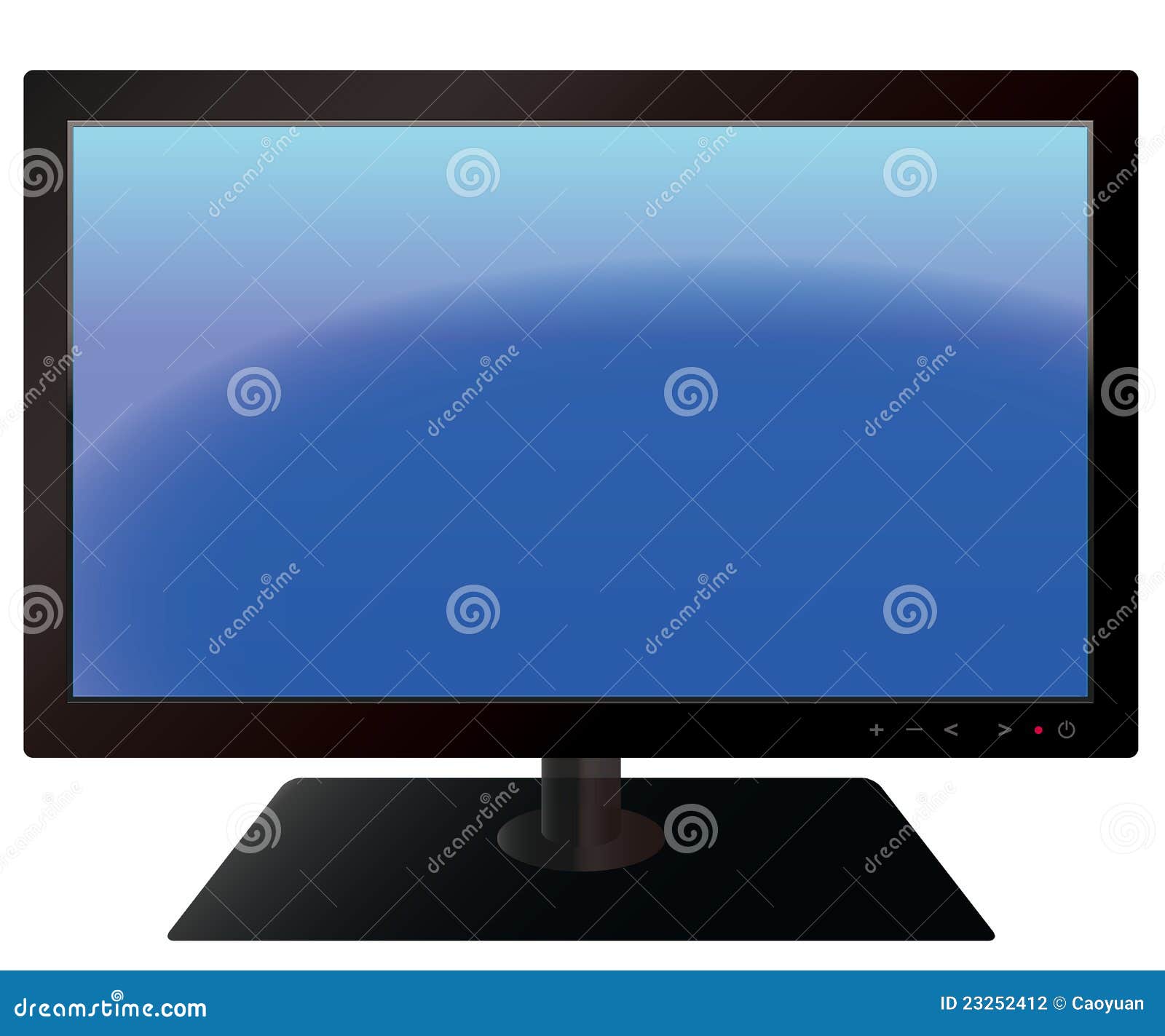 Flat Screen TV Set stock illustration. Illustration of icon - 23252412