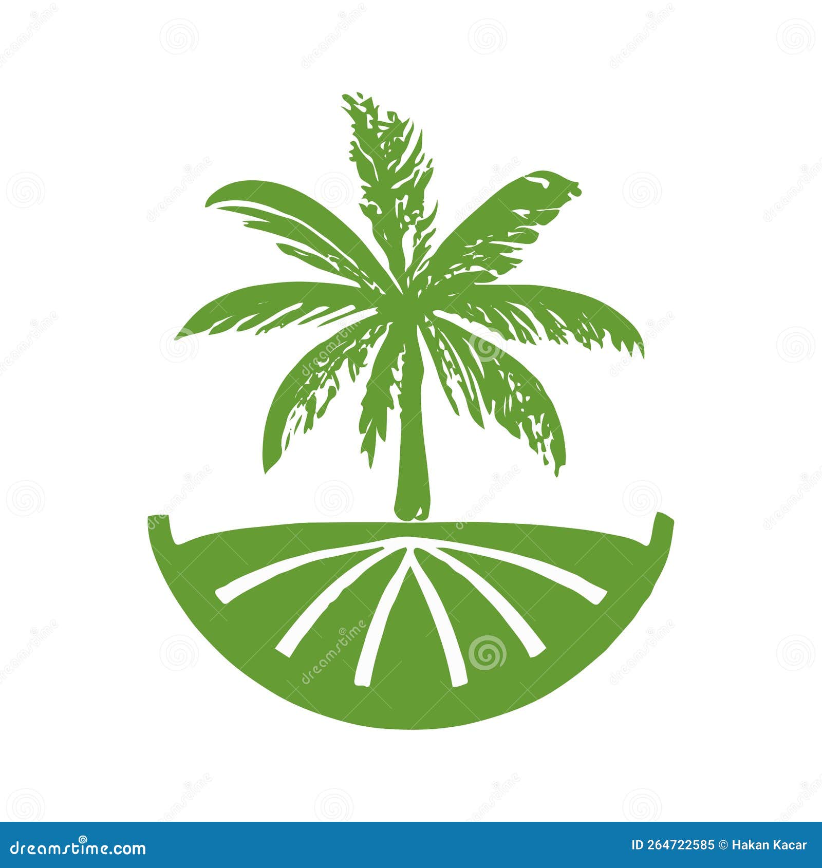Flat Style Tree Banana Logo Design Stock Vector Illustration of food