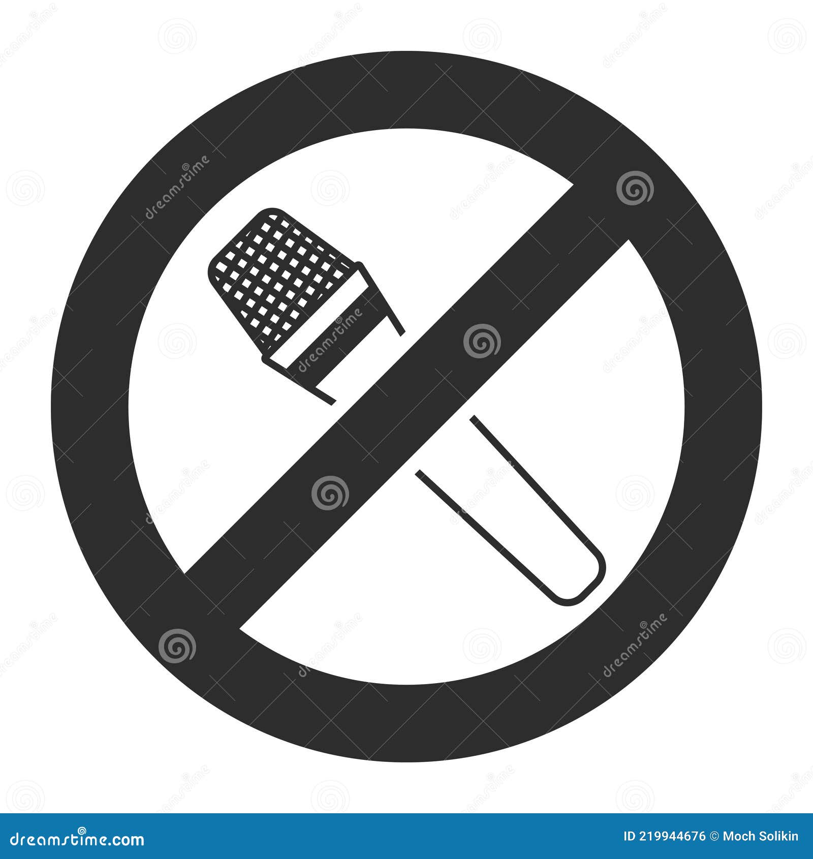 flat  icon a mute microphone or silent the mobile phone for apps and websites