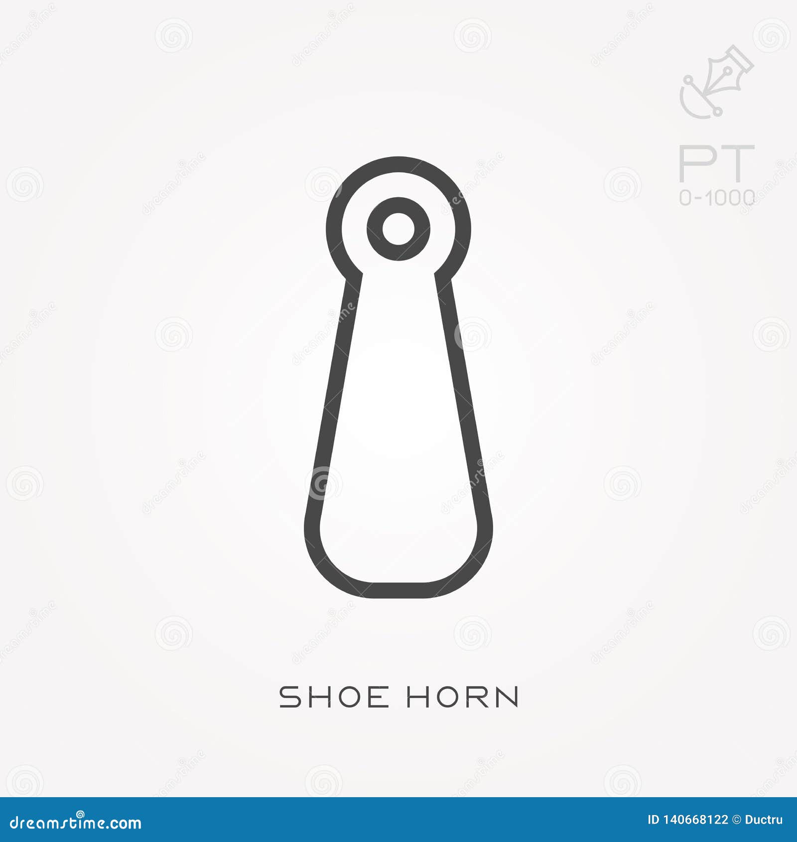 Flat Vector Icons with Shoe Horn Stock Vector Illustration of icons