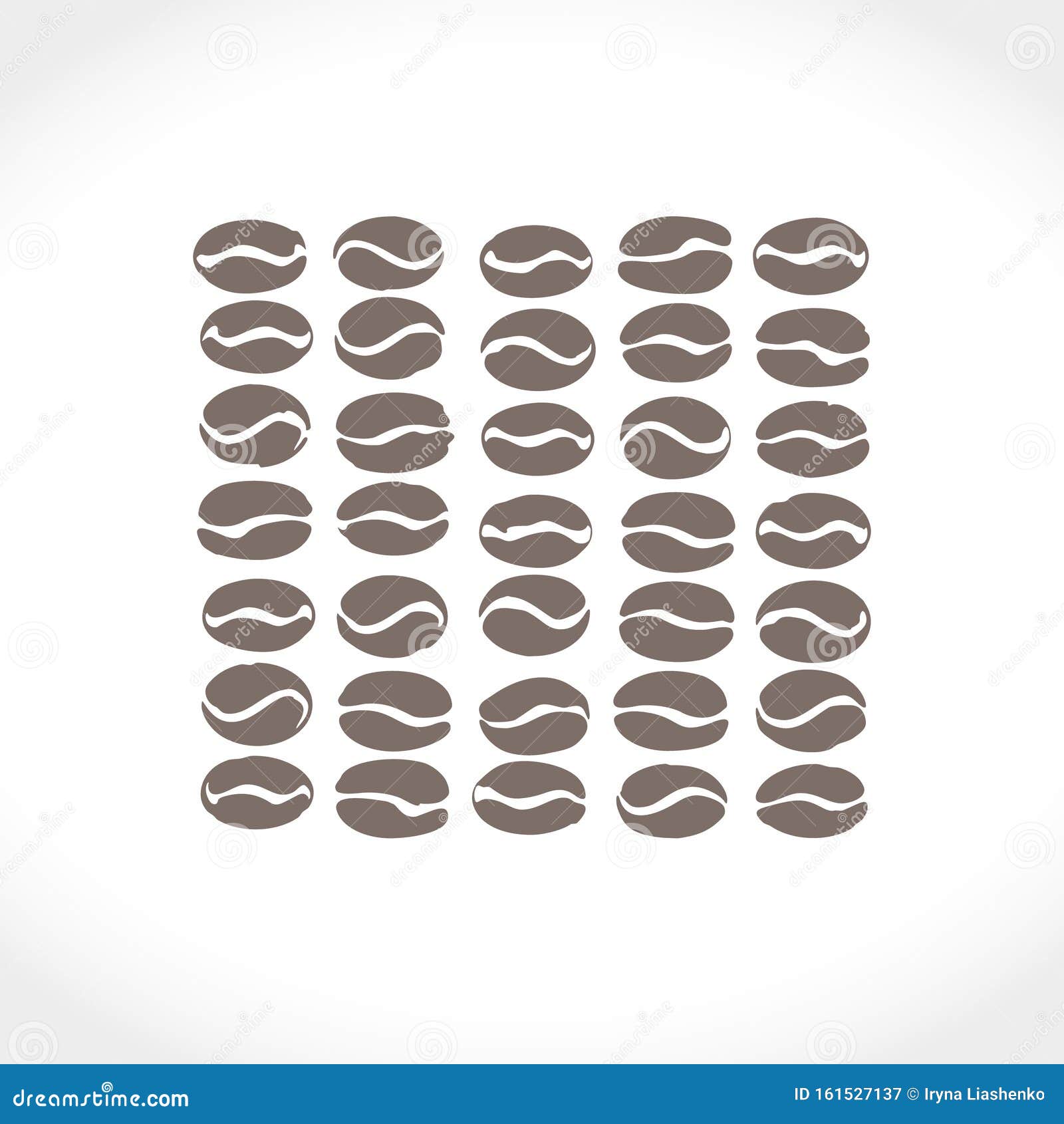 Download Flat Vector Illustration Of Coffee Beans. Coffee ...