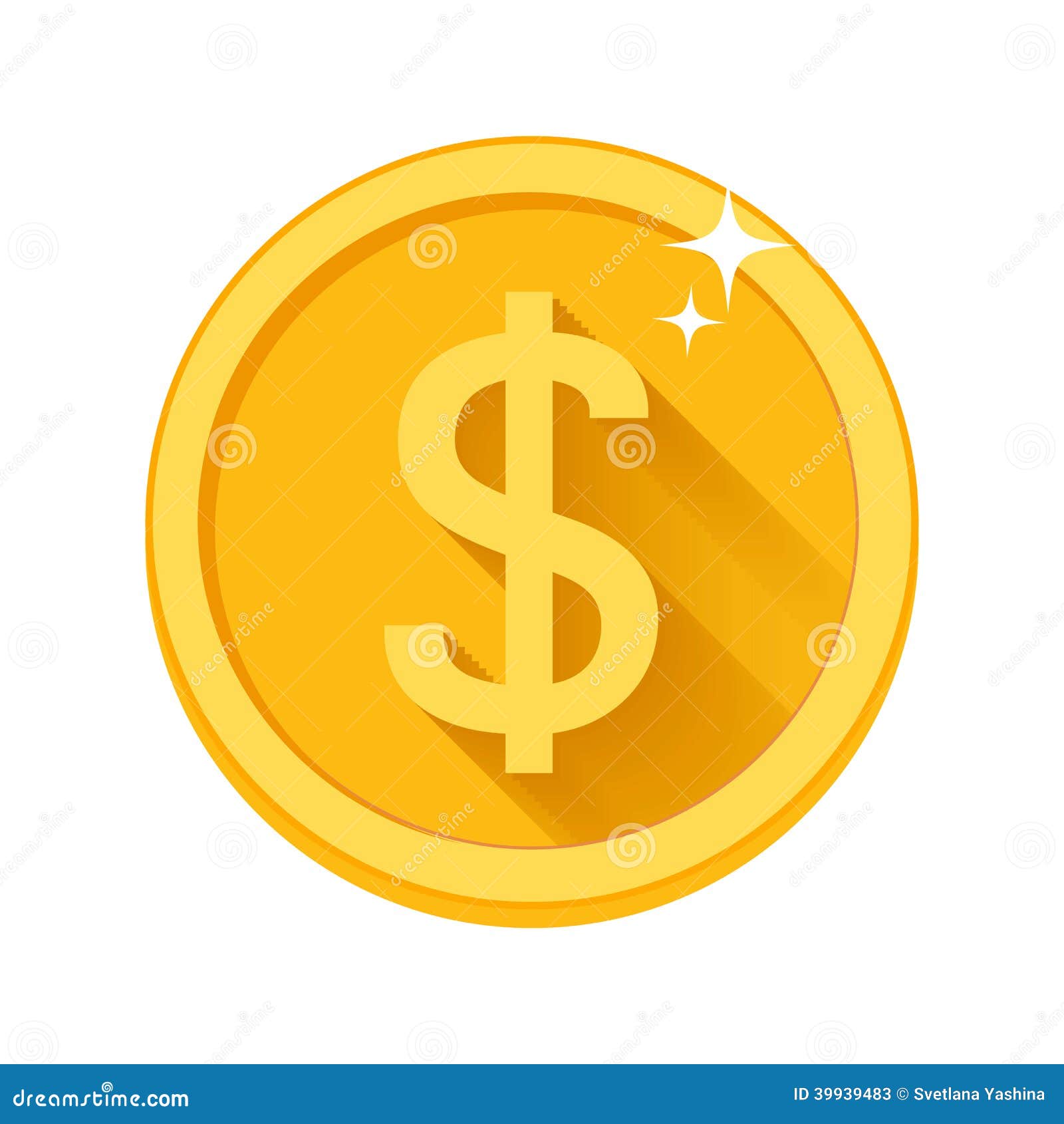 Flat Vector Money Icon Stock Vector - Image: 39939483