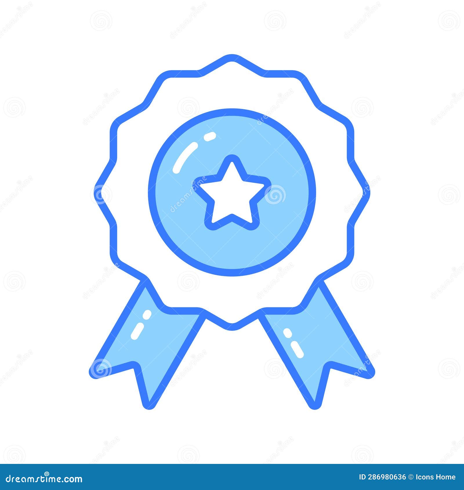 Flat Vector of Star Badge, Modern Icon of Quality Badge in Editable