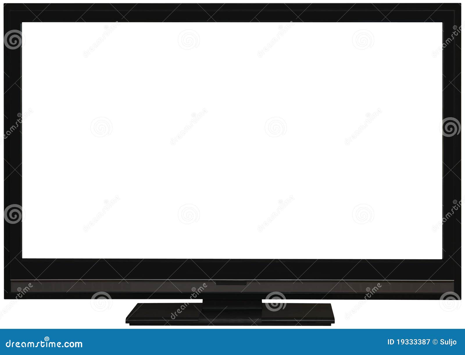 Flat Wide Tv Screen Cutout Stock Image Image Of Flatscreen 19333387