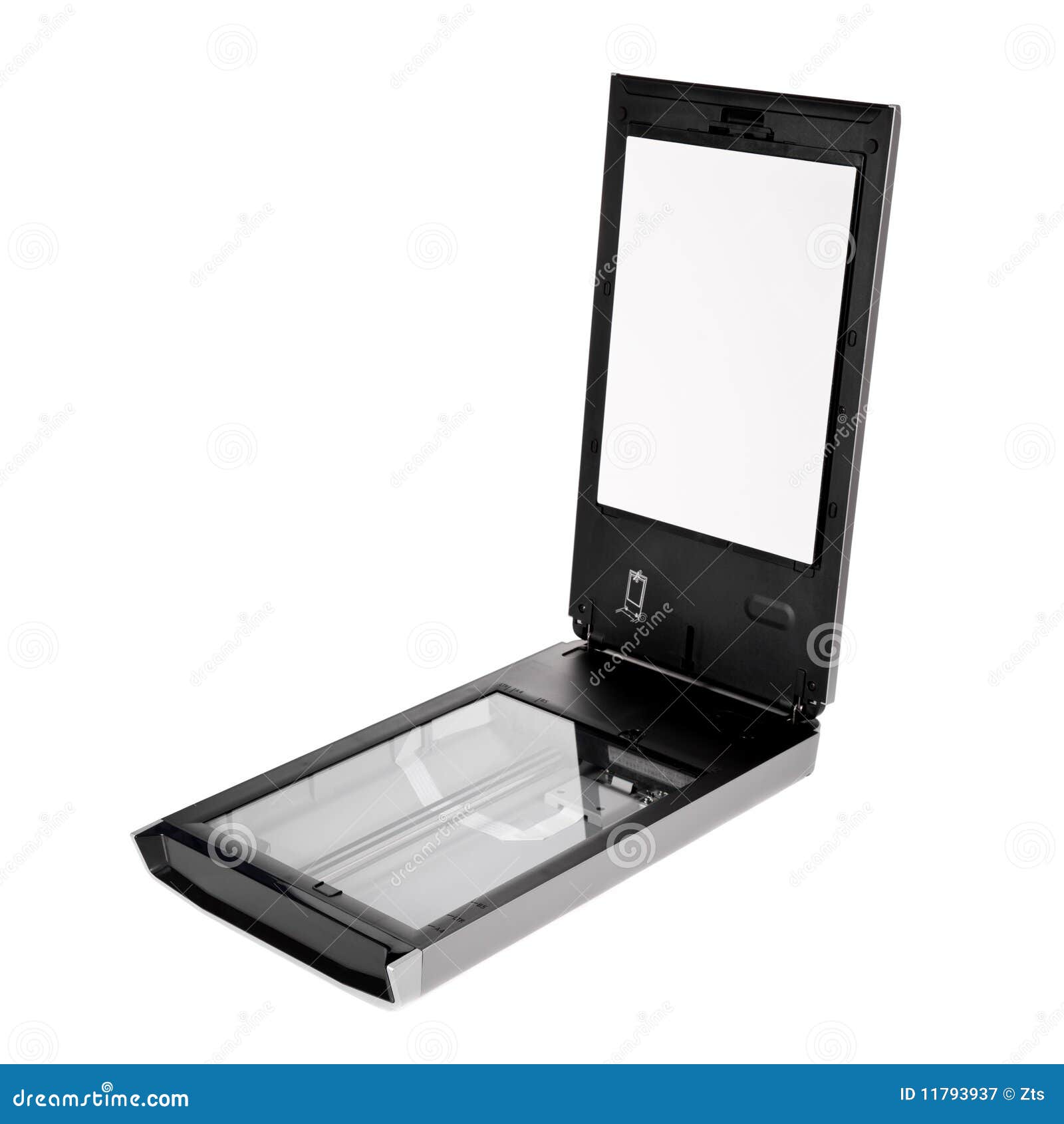 Flatbed Scanner Isolated On White Stock Photography