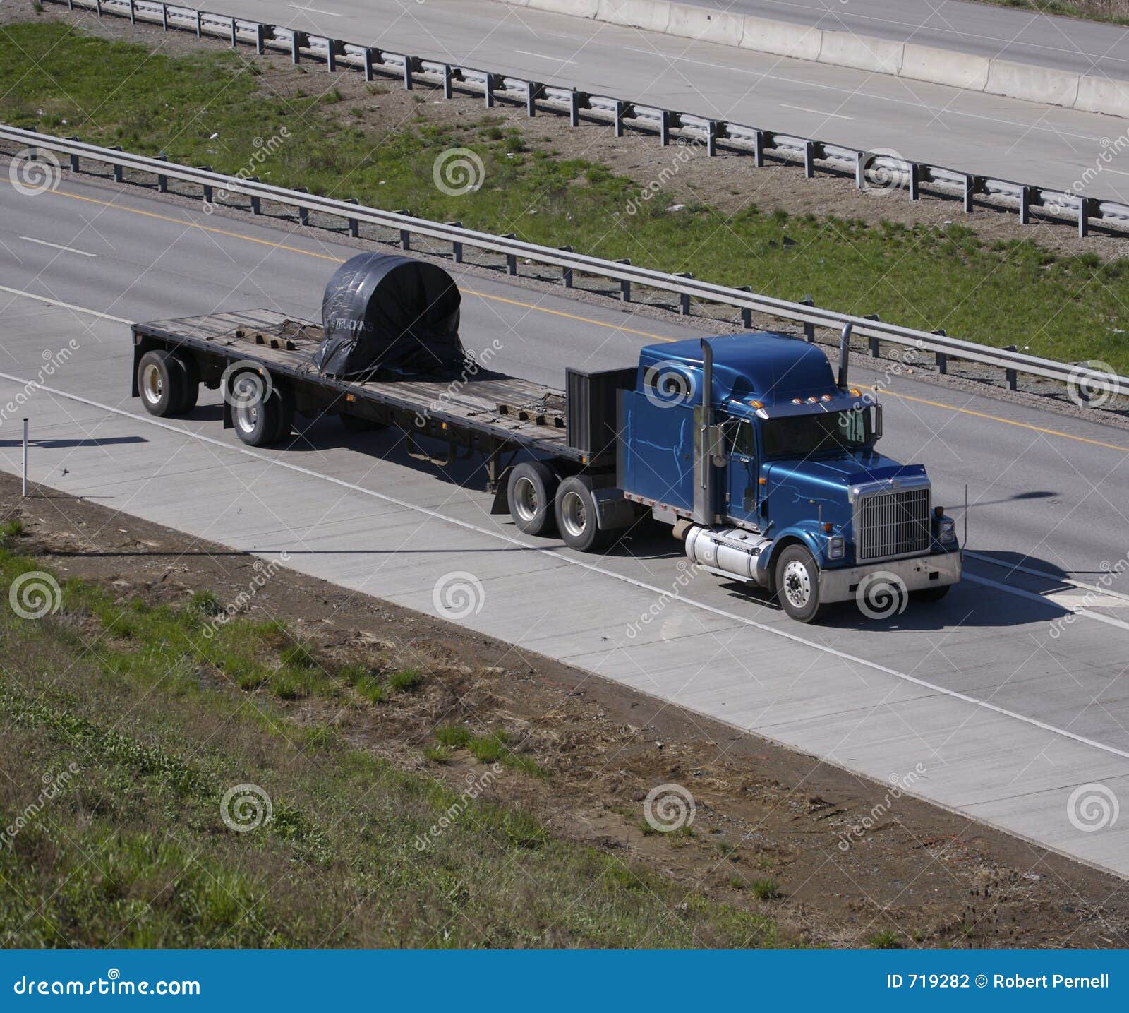 Flatbed Truck stock photo. Image of flatbed, vehicle, transfer 719282