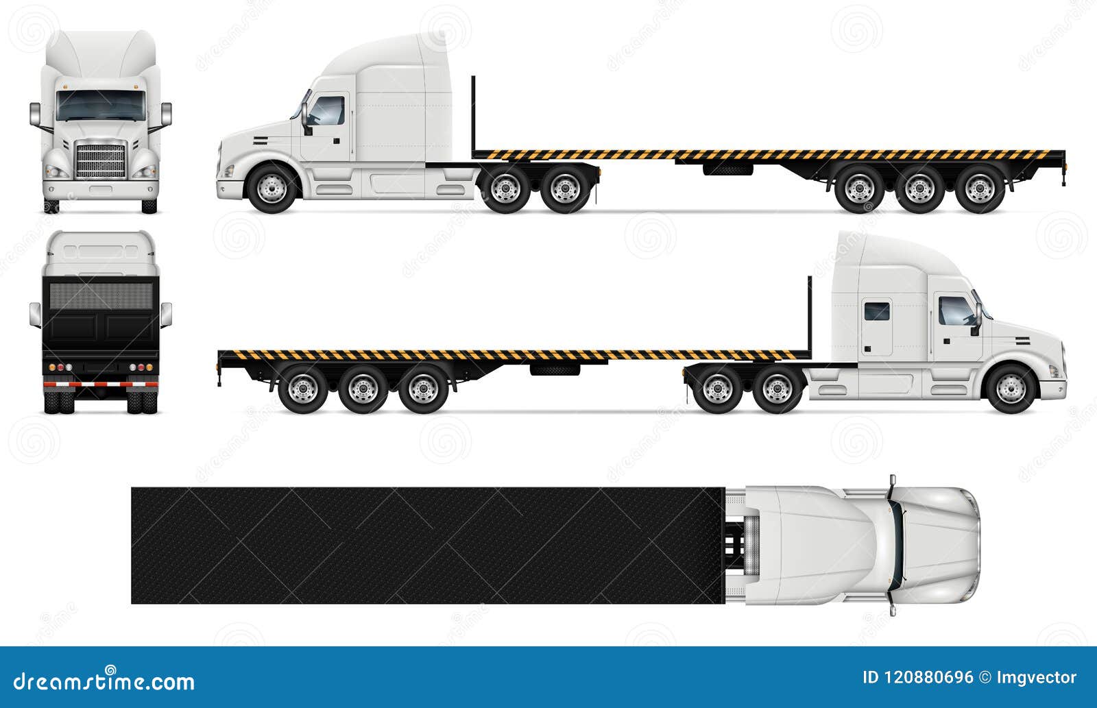 flatbed truck realistic  