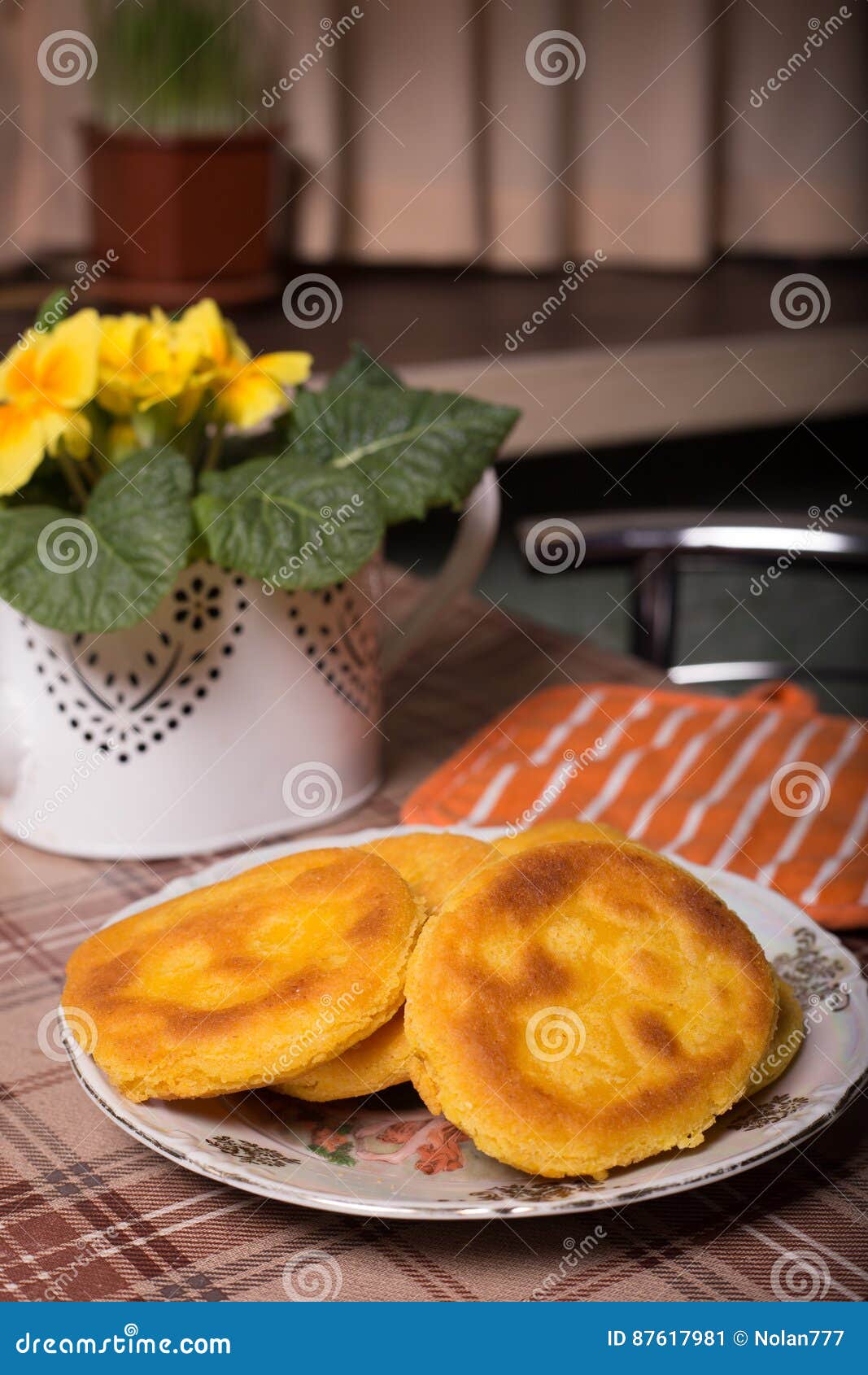 Flatbread Made of Corn Flour Stock Image Image of homemade, maize