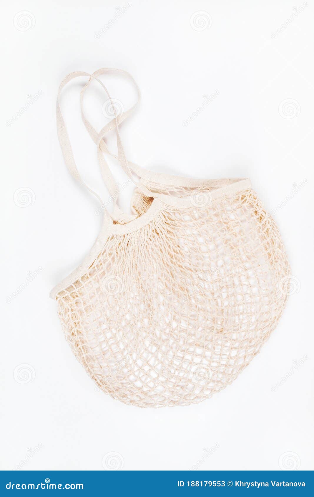 zero waste concept inspired flatlay with string bag