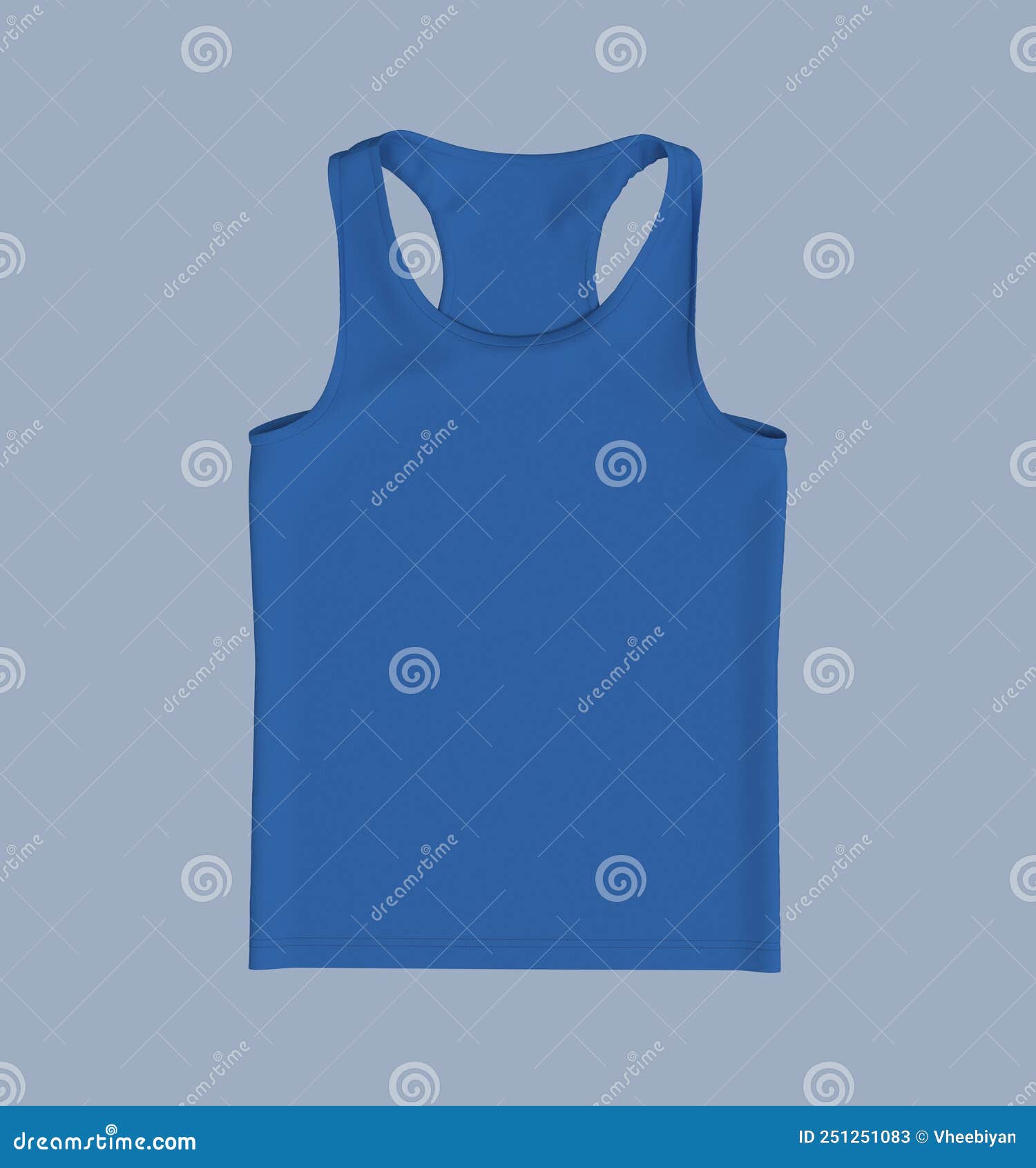 Flatlay Sleeveless T-shirt Mockup in Front and Back Views, Design ...