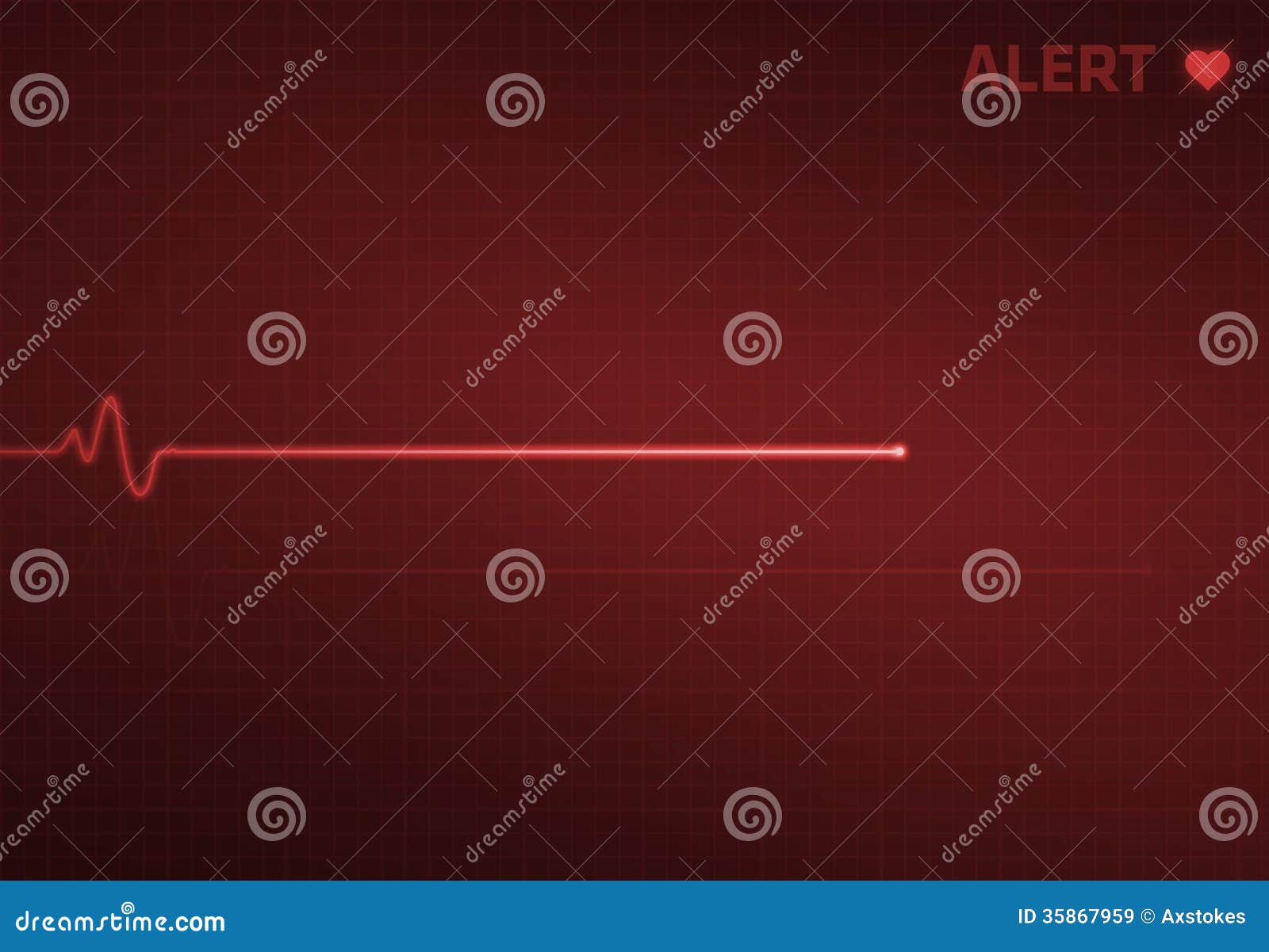 flatline heart monitor - alert