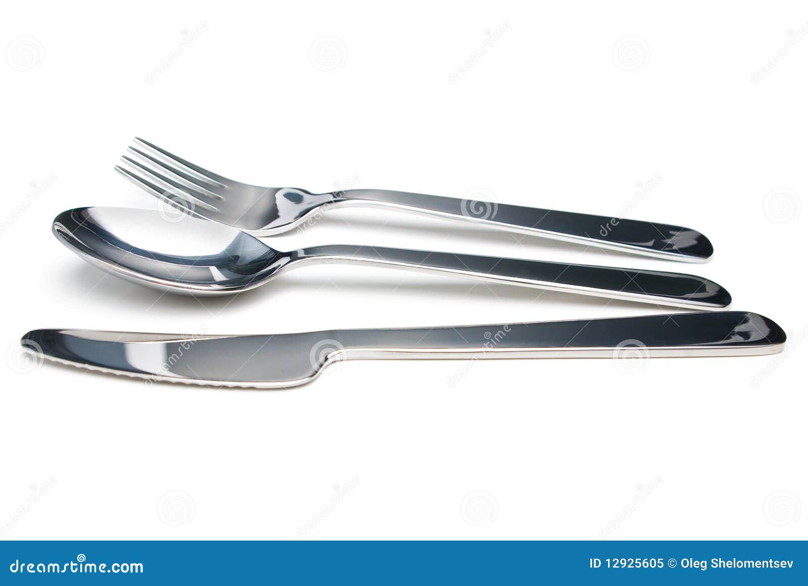 Flatware. stock image. Image of gray, shiny, equipment 12925605