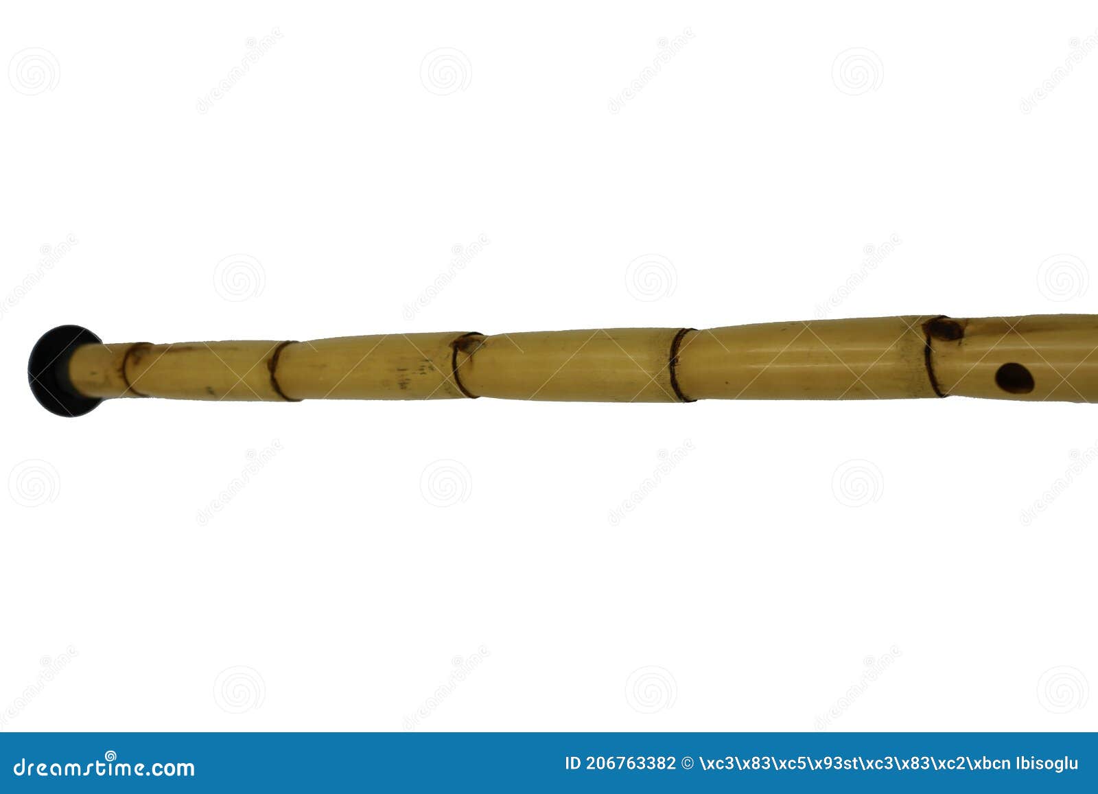 Flauta De Carrizo De Turcos De Ney Sobre Blanco. Foto de archivo - Imagen  de registrador, instrumento: 206763382