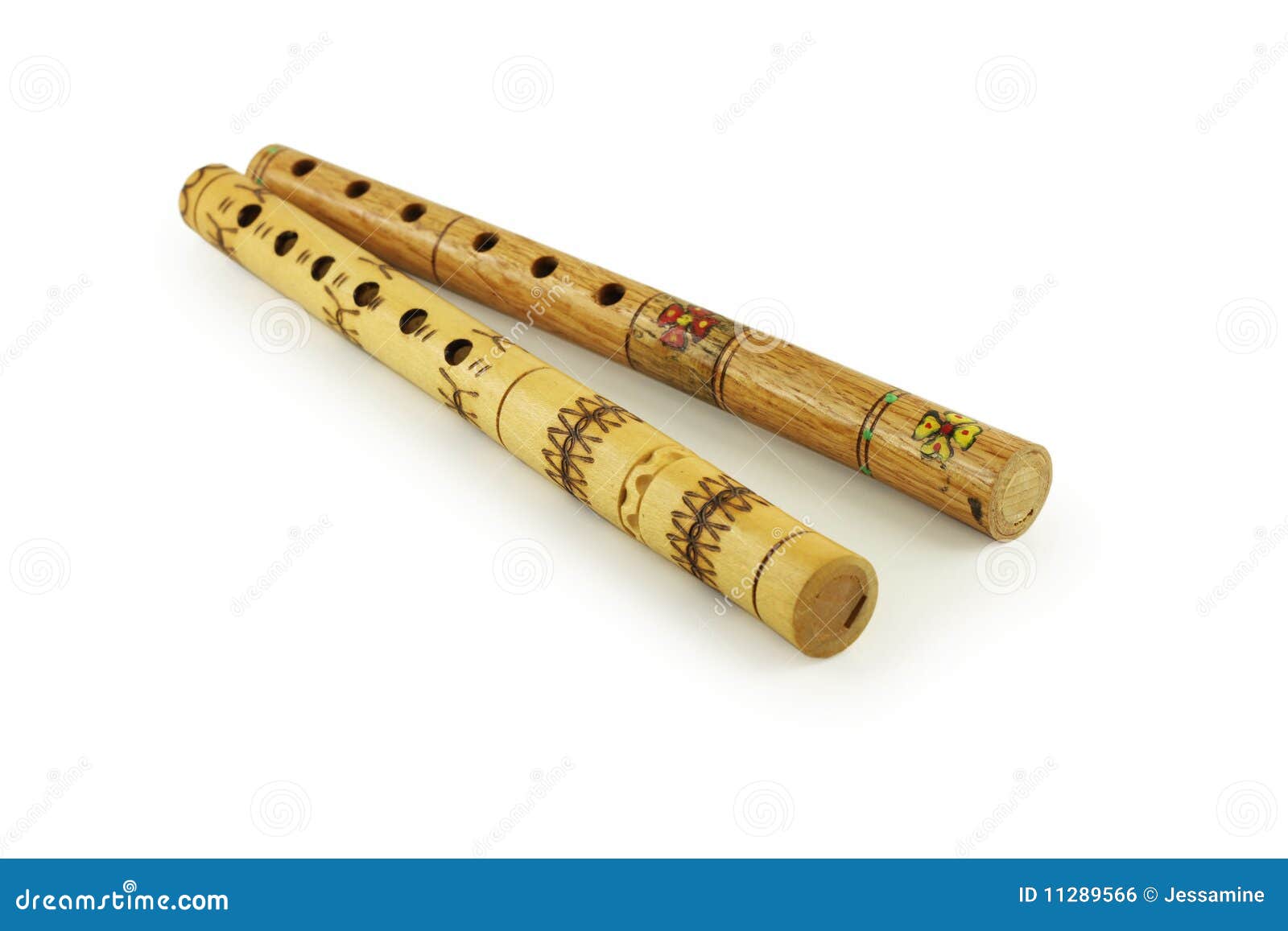 Flautas de madera foto de archivo. Imagen de objeto, decoración - 11289566