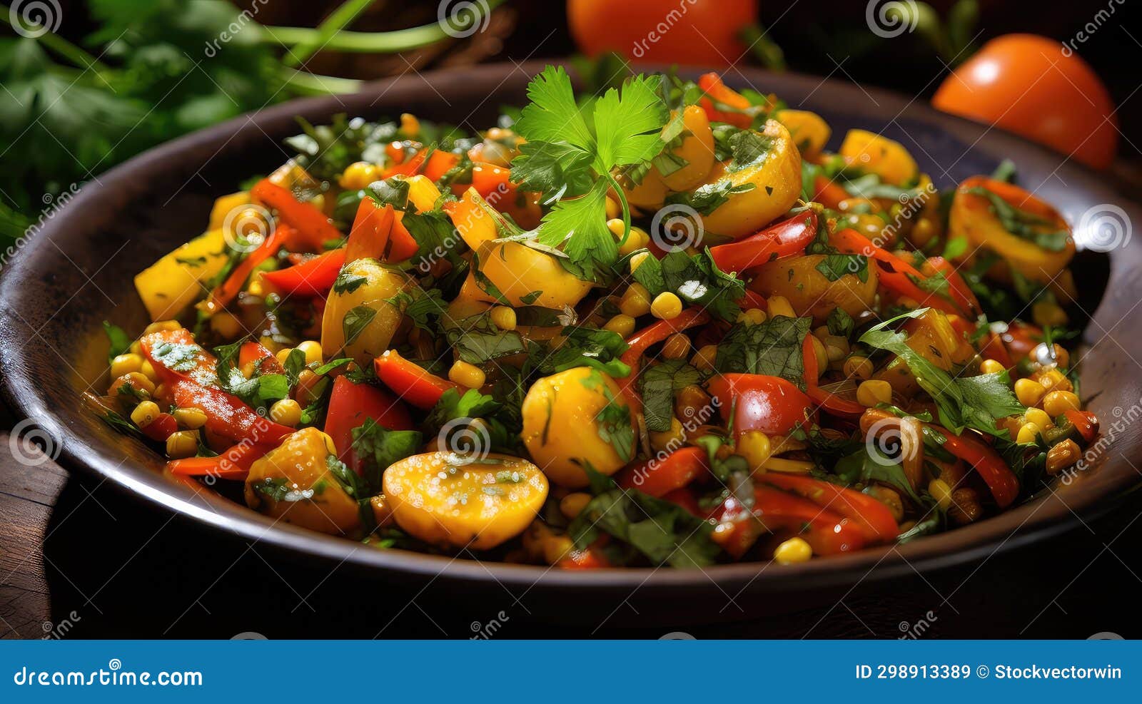 Flavor Coriander Indian Food Stock Illustration - Illustration of