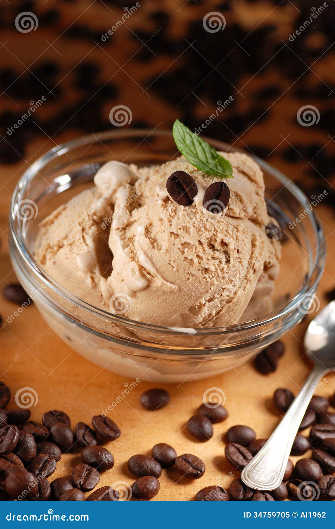 Flavored coffees ice cream stock image. Image of coffee 34759705