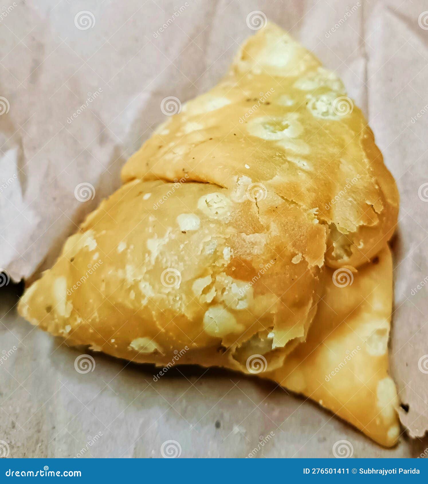 Flavourful Indian Snack, Samosa, with Smashed Potato Stuffing Stock