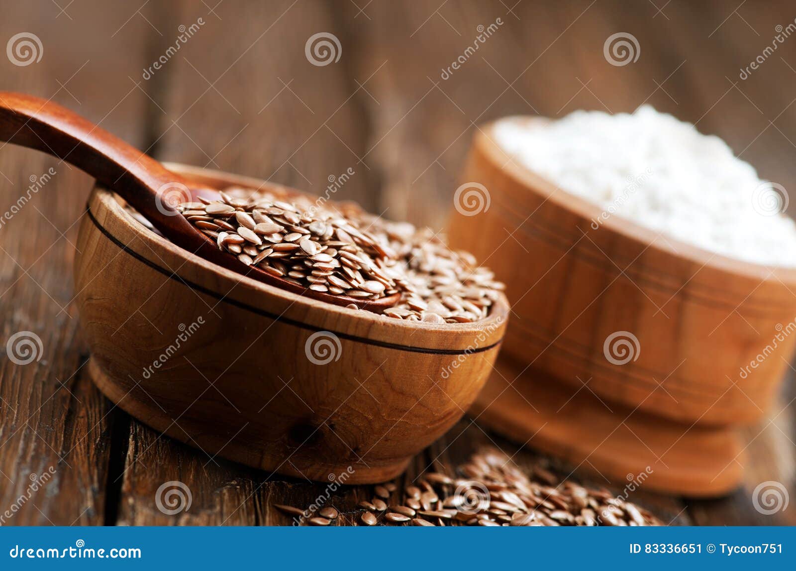 Flax seed and flour stock image. Image of meal, cholesterol 83336651