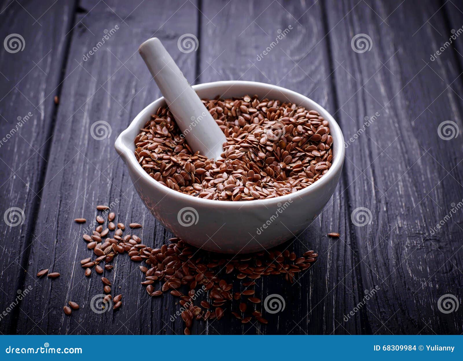 flax seeds in pounder
